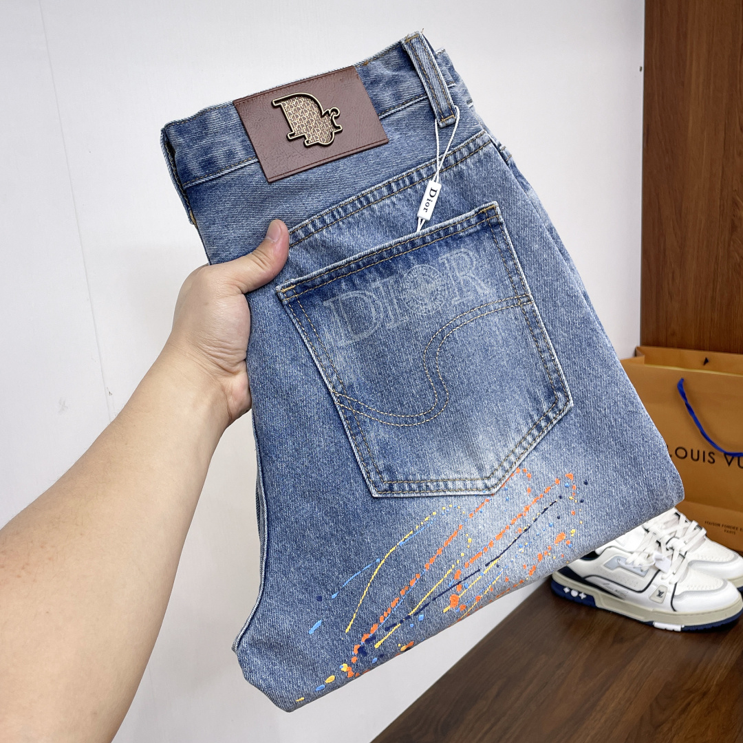 Cheap Dior Jeans for Men in 228752, $90 USD- [IB228752] - Replica Dior Jeans for Men