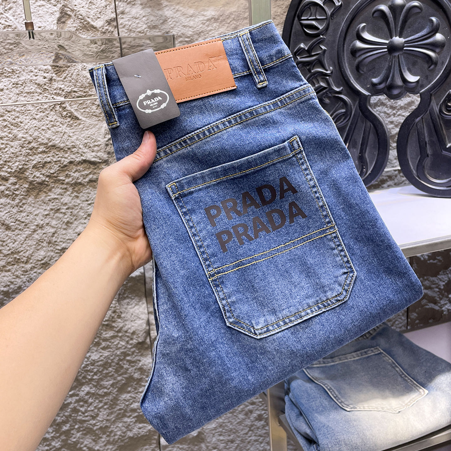 Cheap Dior Jeans for Men in 228758, $80 USD- [IB228758] - Replica Dior Jeans for Men