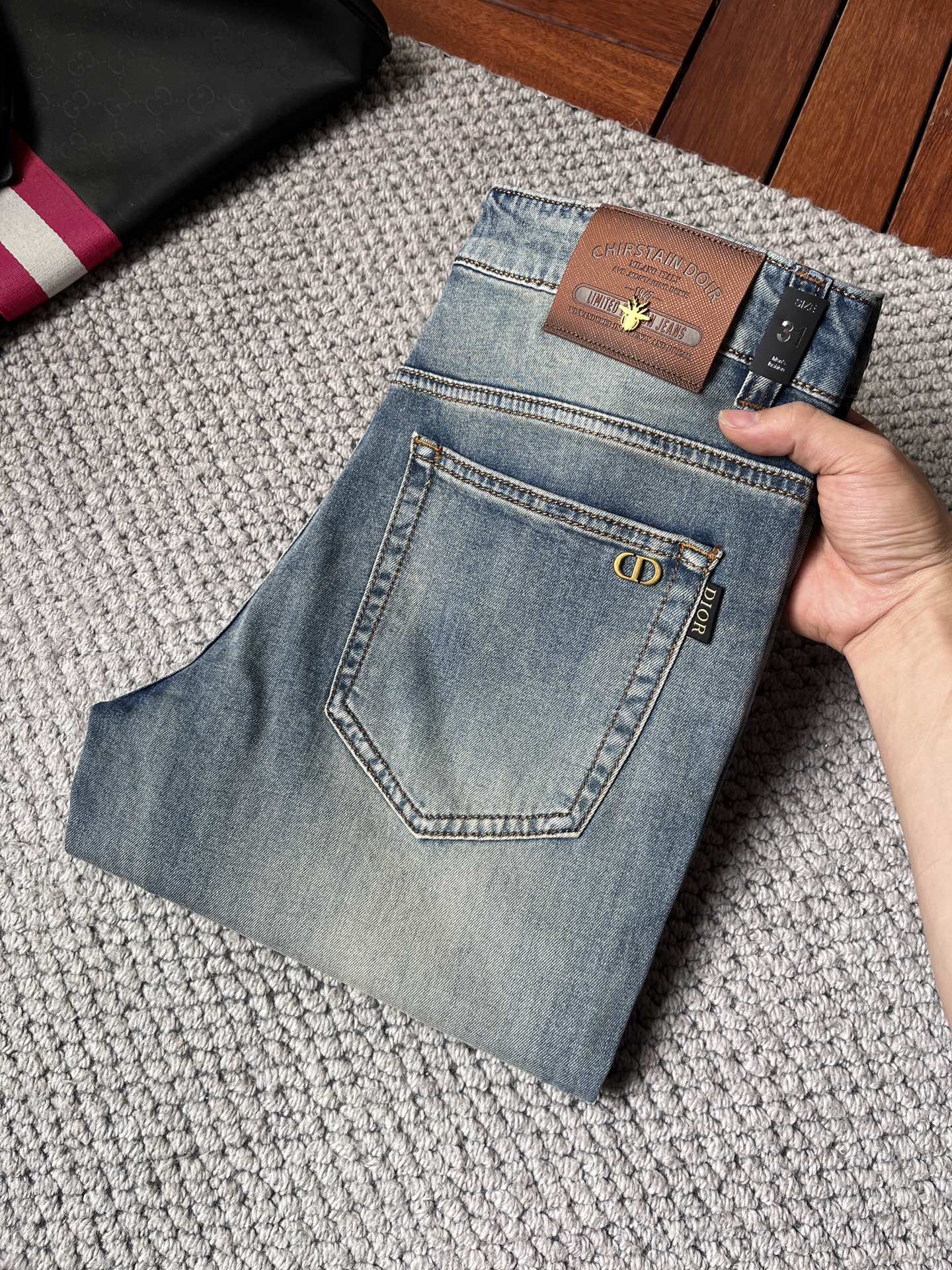 Cheap Dior Jeans for Men in 228761, $60 USD- [IB228761] - Replica Dior Jeans for Men