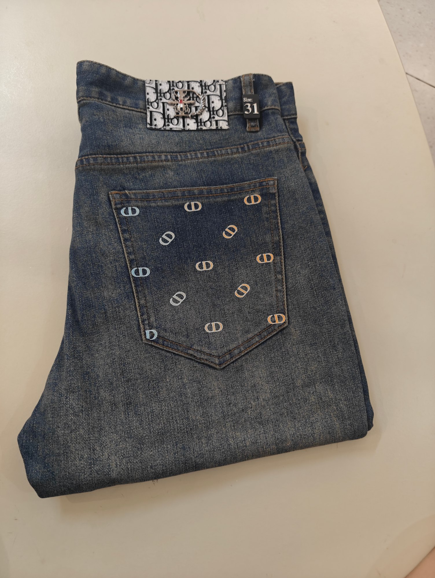 Cheap Dior Jeans for Men in 228762, $75 USD- [IB228762] - Replica Dior Jeans for Men