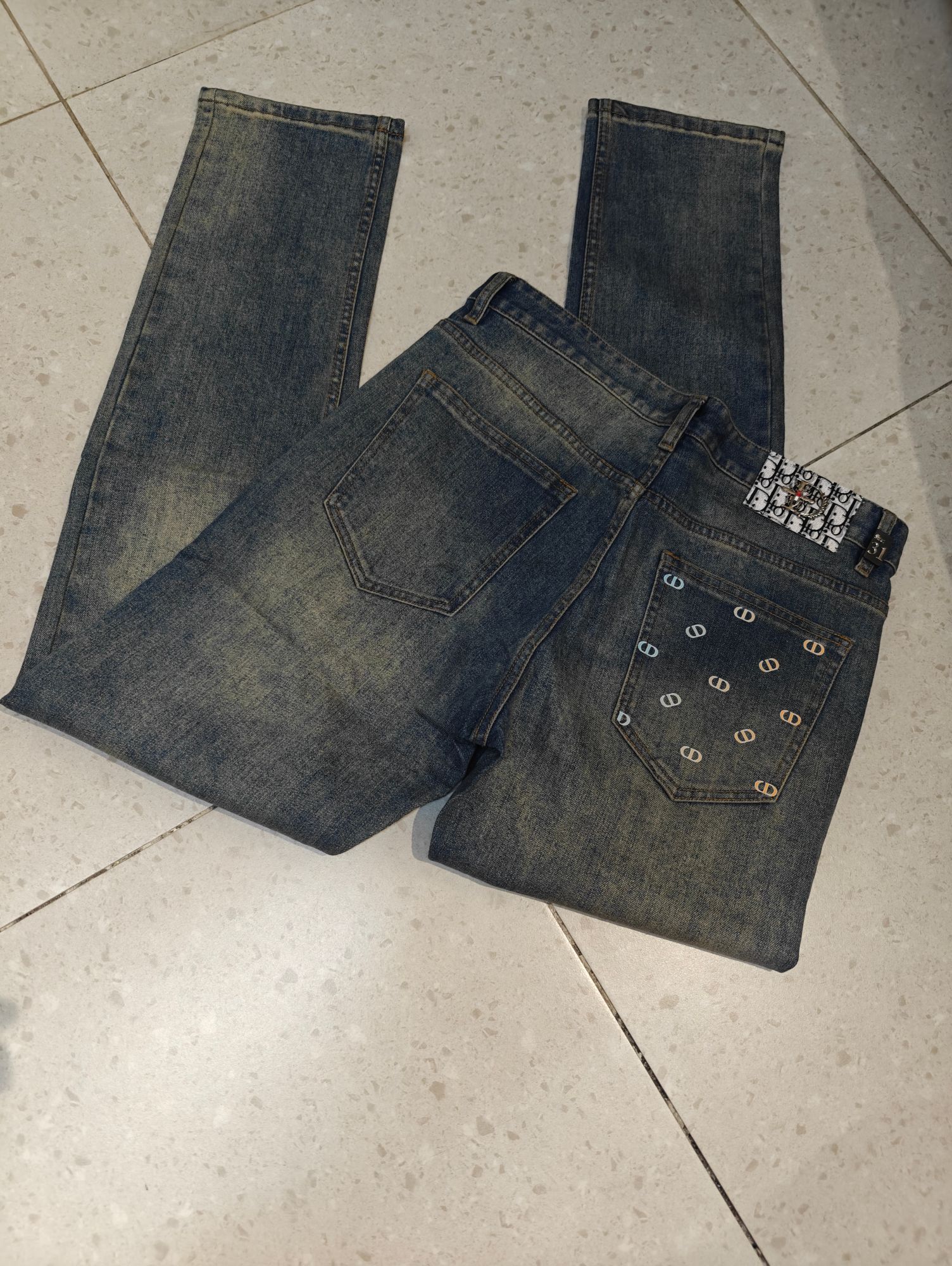 Cheap Dior Jeans for Men in 228762, $75 USD- [IB228762] - Replica Dior Jeans for Men