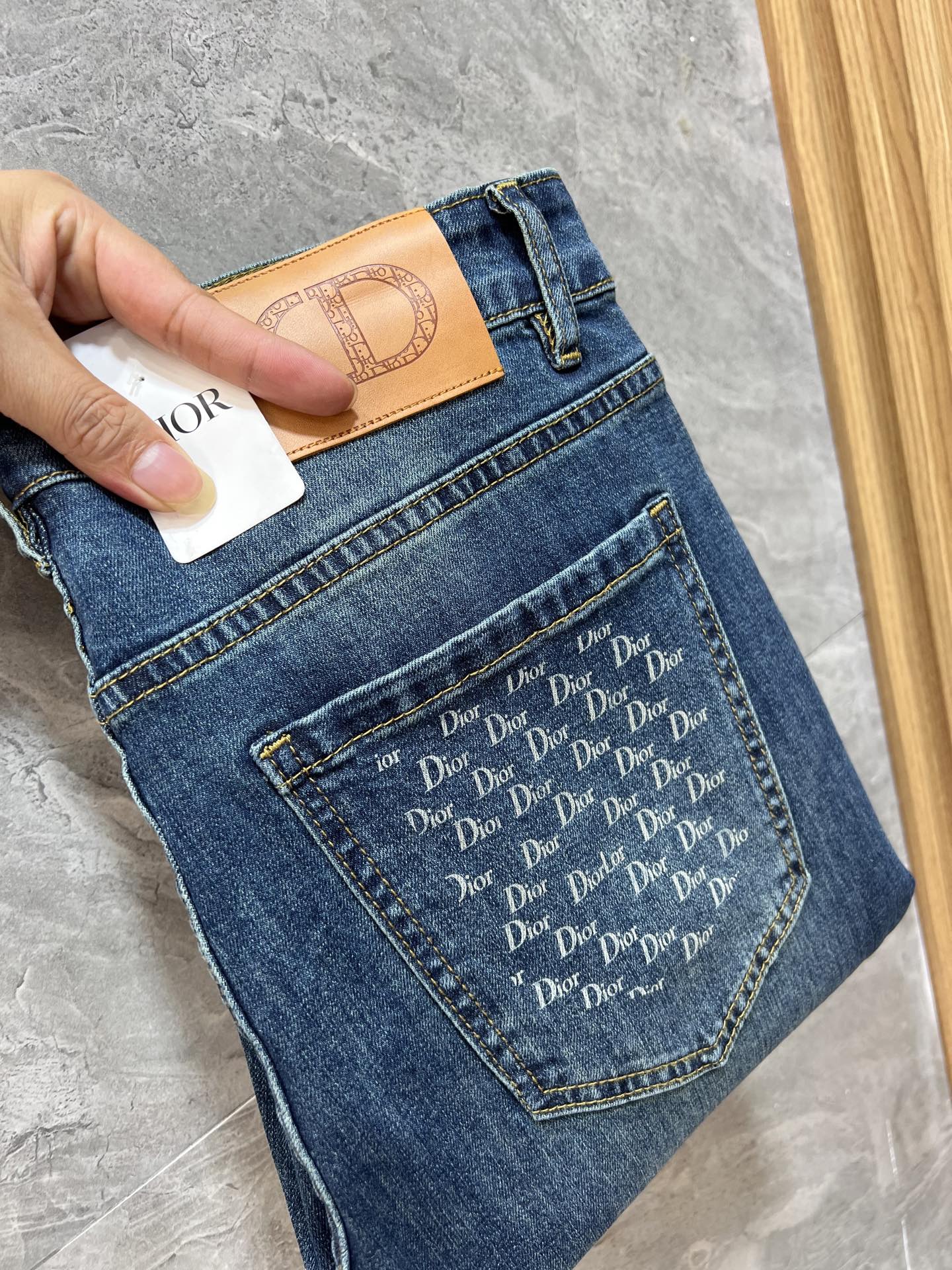Cheap Dior Jeans for Men in 228765, $80 USD- [IB228765] - Replica Dior Jeans for Men