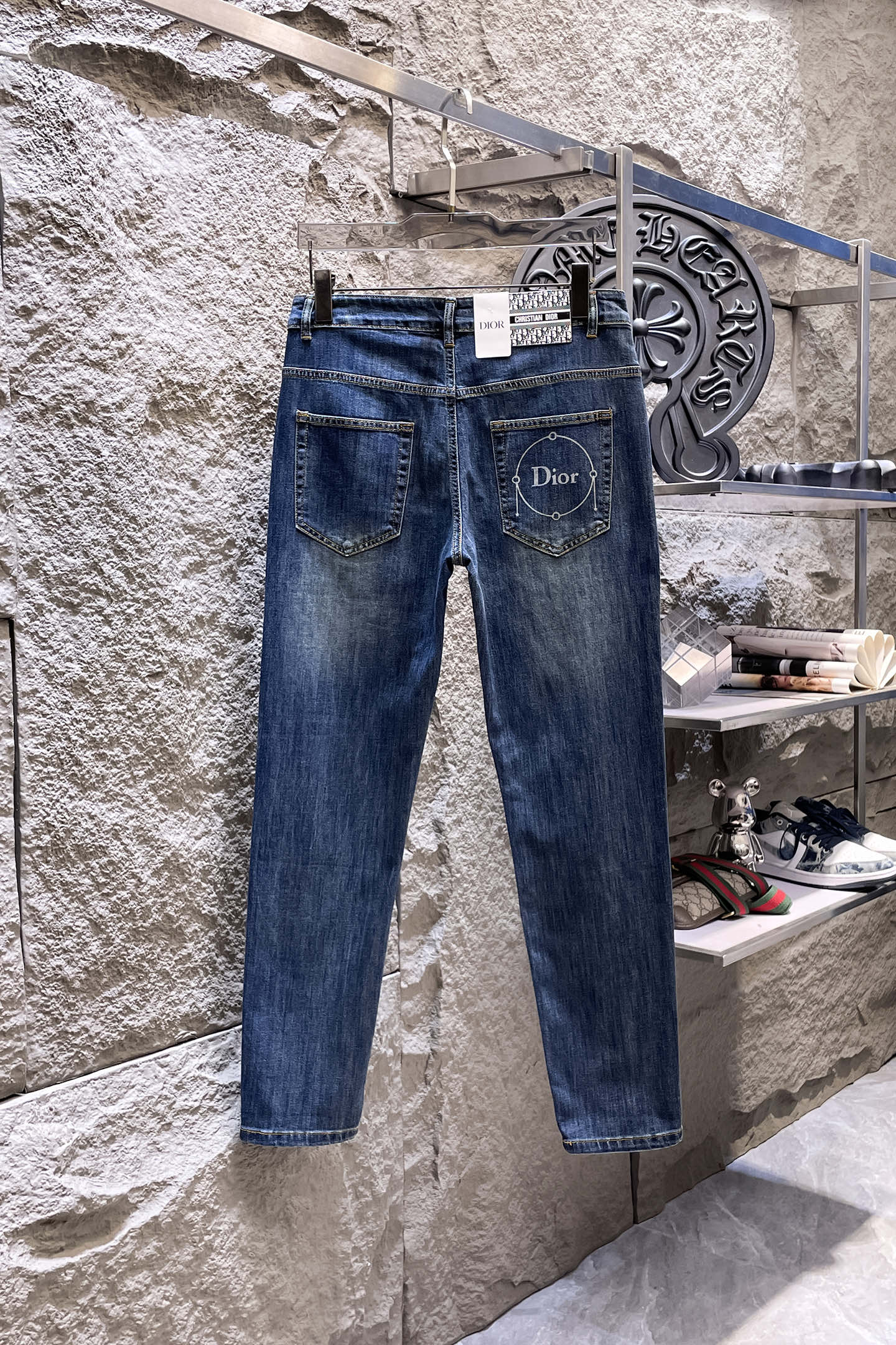 Cheap Dior Jeans for Men in 228772, $80 USD- [IB228772] - Replica Dior Jeans for Men