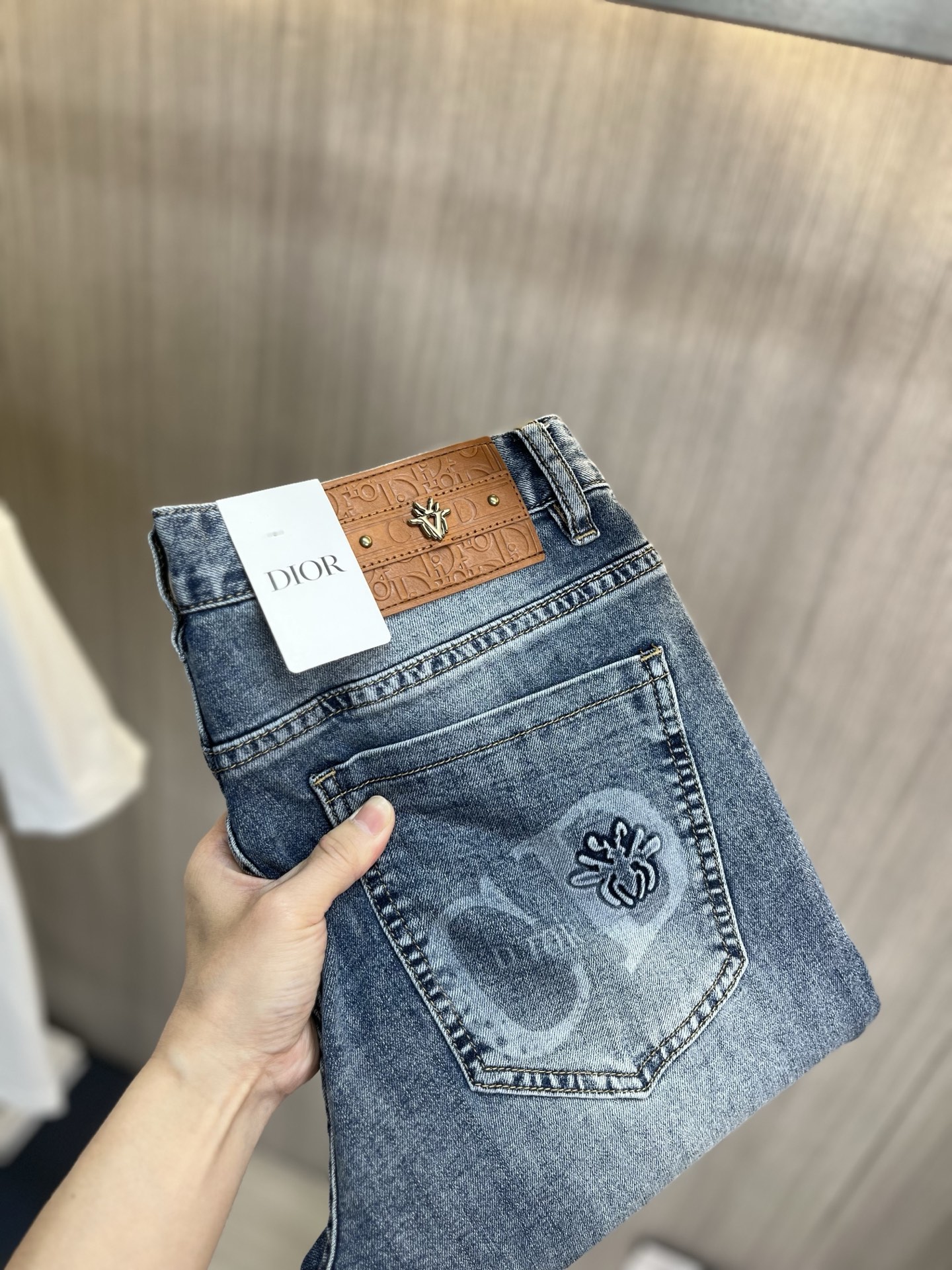 Cheap Dior Jeans for Men in 228774, $80 USD- [IB228774] - Replica Dior Jeans for Men