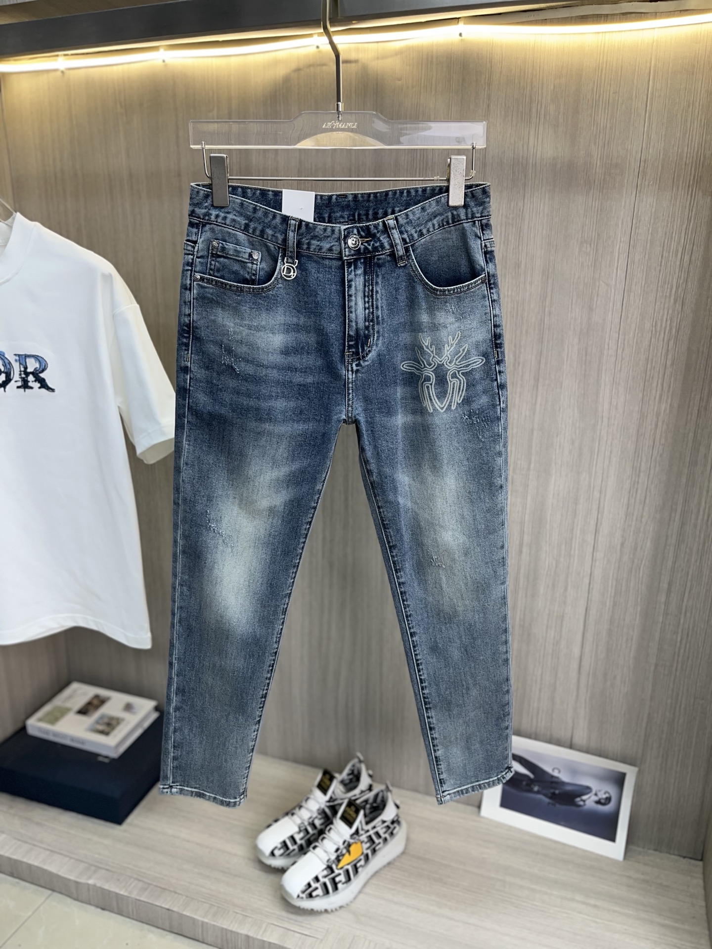Cheap Dior Jeans for Men in 228774, $80 USD- [IB228774] - Replica Dior Jeans for Men