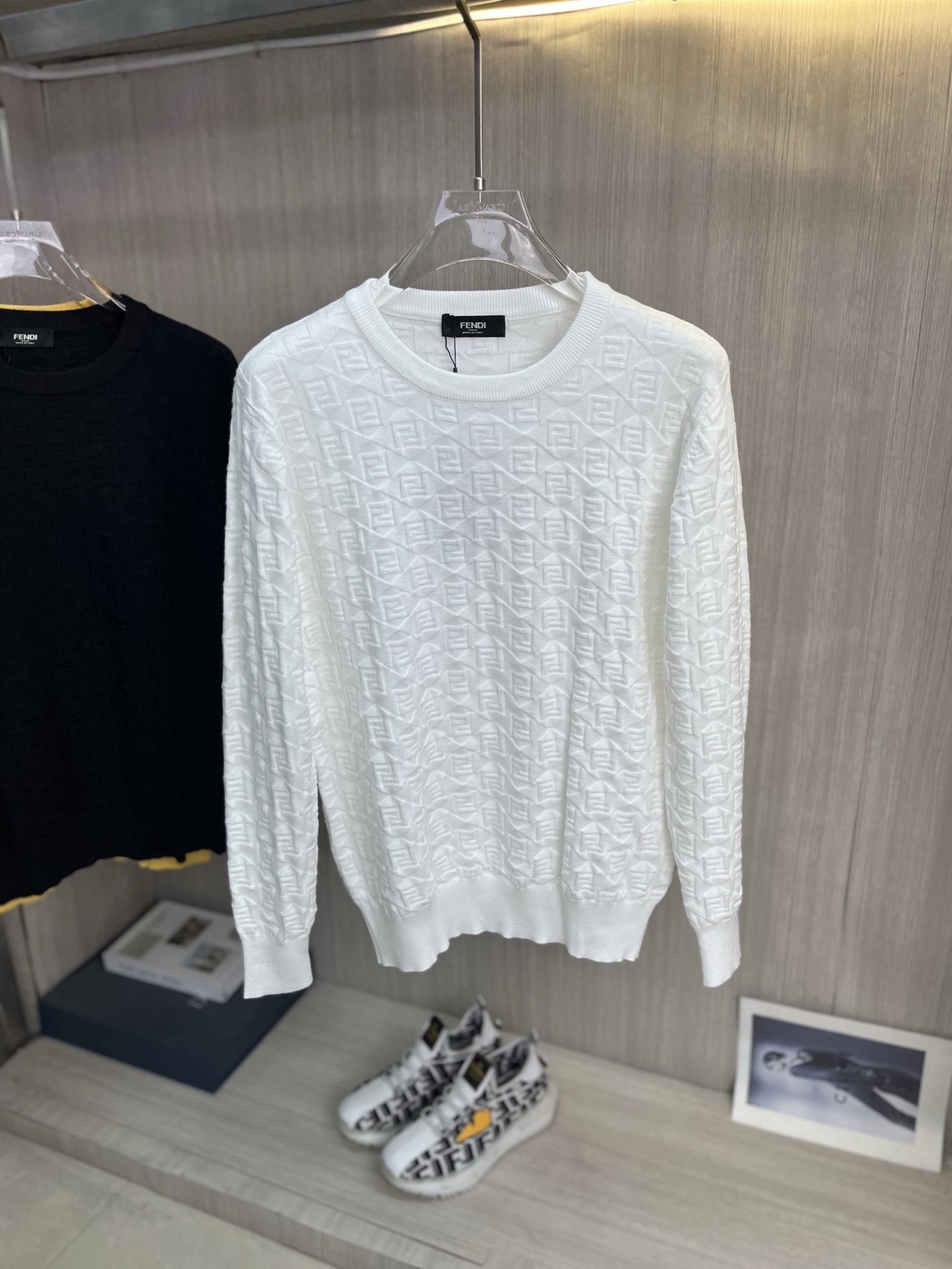Cheap Fendi Sweaters for Men in 229106, $70 USD- [IB229106] - Replica Fendi Sweaters for Men