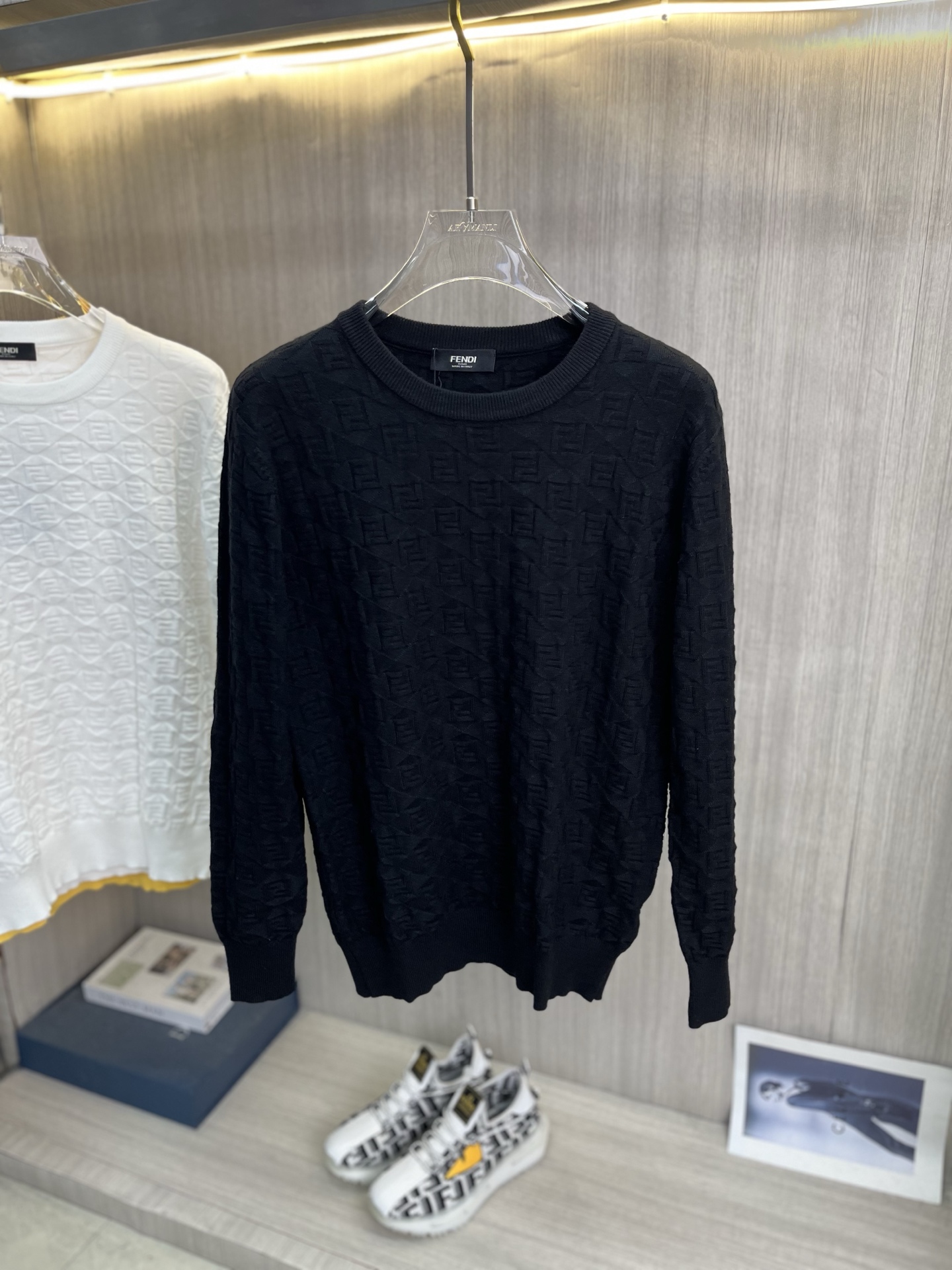 Cheap Fendi Sweaters for Men in 229107, $70 USD- [IB229107] - Replica Fendi Sweaters for Men