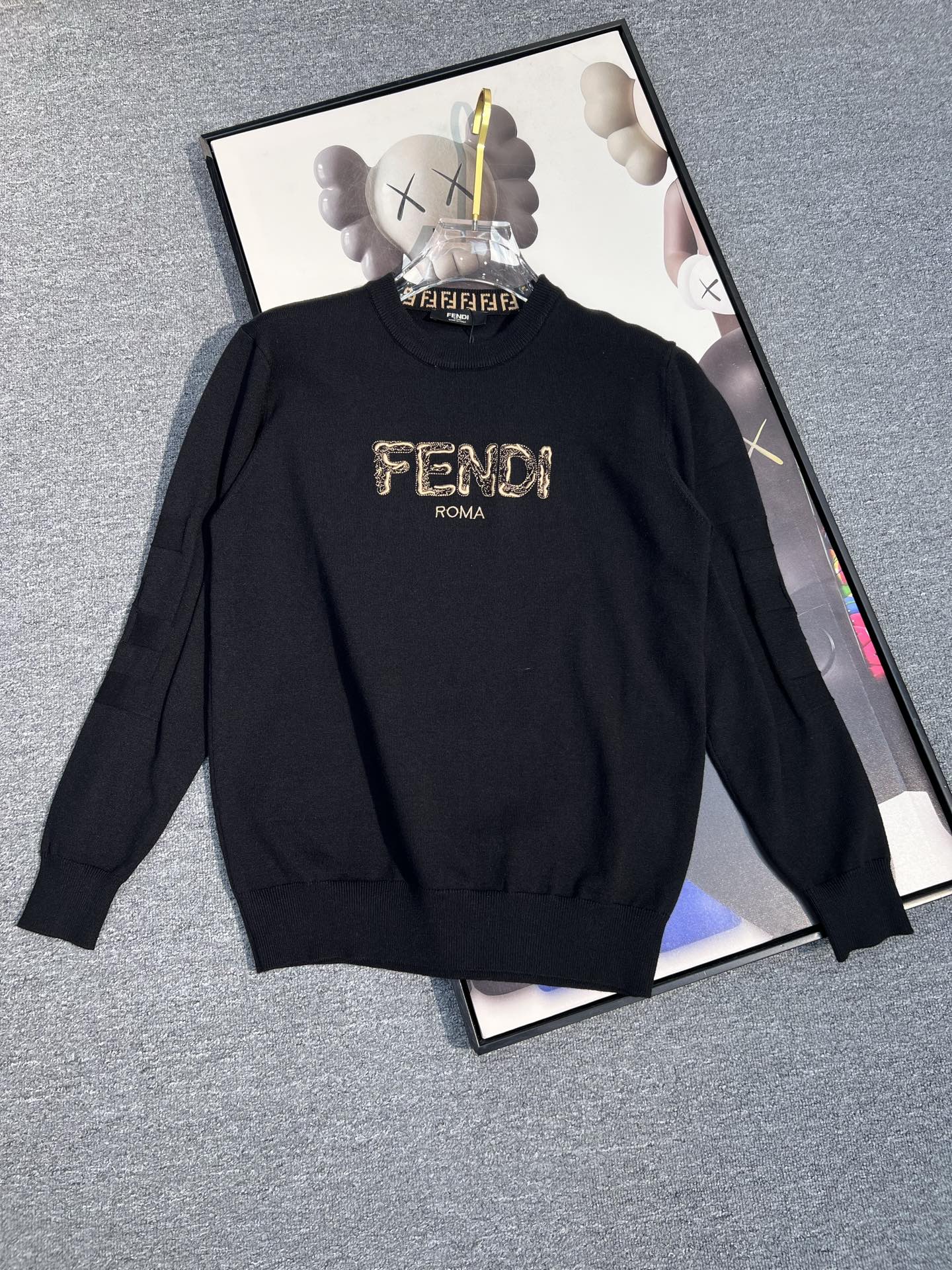 Cheap Fendi Sweaters for Men in 229110, $70 USD- [IB229110] - Replica Fendi Sweaters for Men