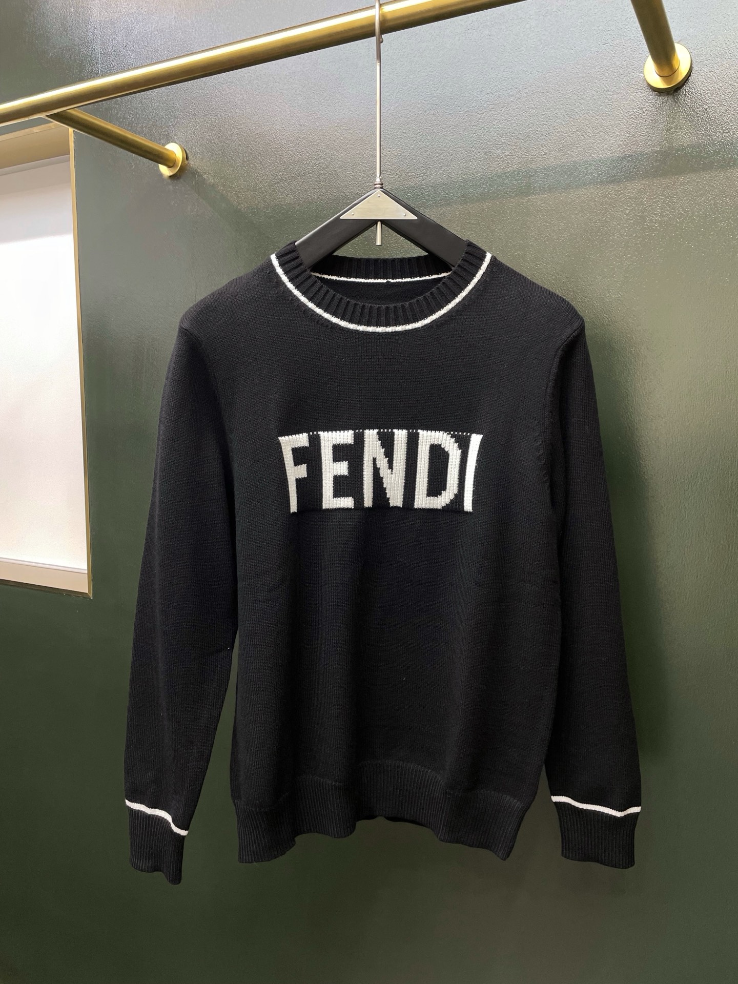 Cheap Fendi Sweaters for Men in 229123, $80 USD- [IB229123] - Replica Fendi Sweaters for Men