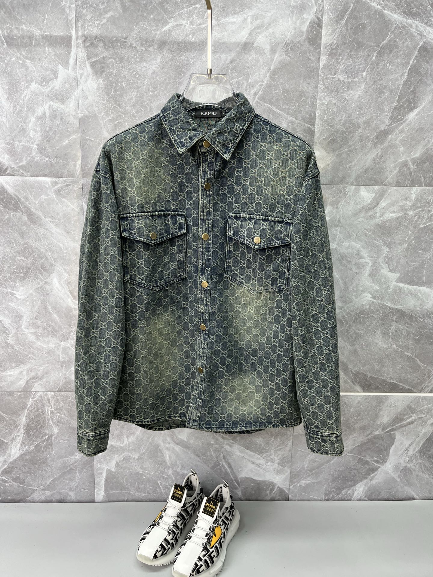 Cheap Gucci Jeans Jackets For Men in 229171, $75 USD- [IB229171] - Replica Gucci Jeans Jackets For Men