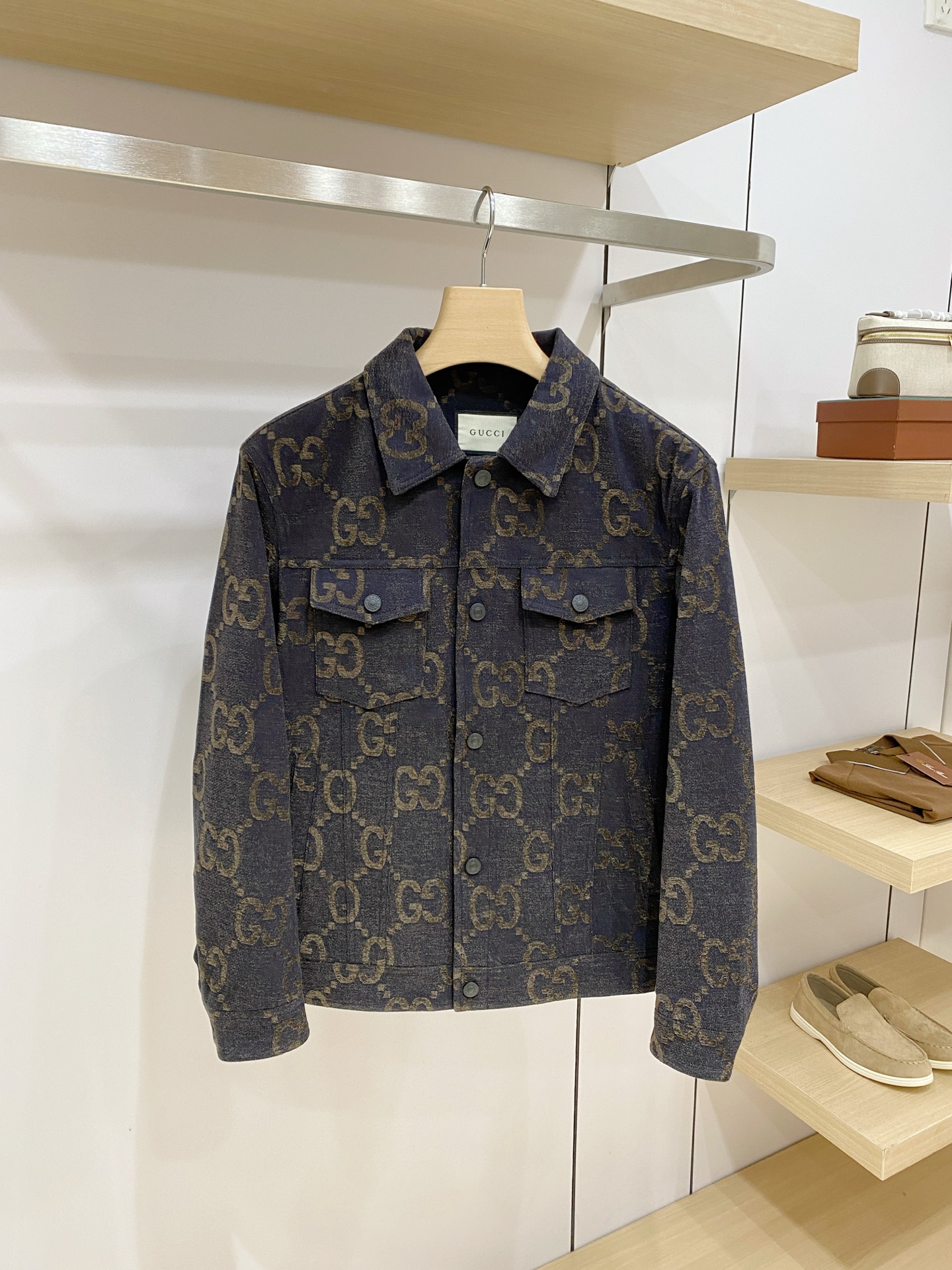 Cheap Gucci Jeans Jackets For Men in 229180, $150 USD- [IB229180] - Replica Gucci Jeans Jackets For Men