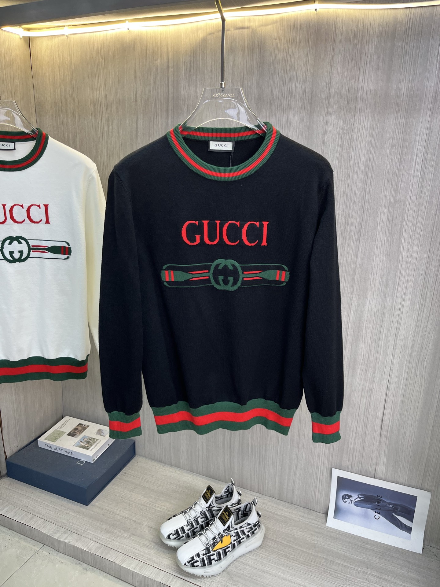 Cheap Gucci Sweaters for Men in 229217, $70 USD- [IB229217] - Replica Gucci Sweaters for Men