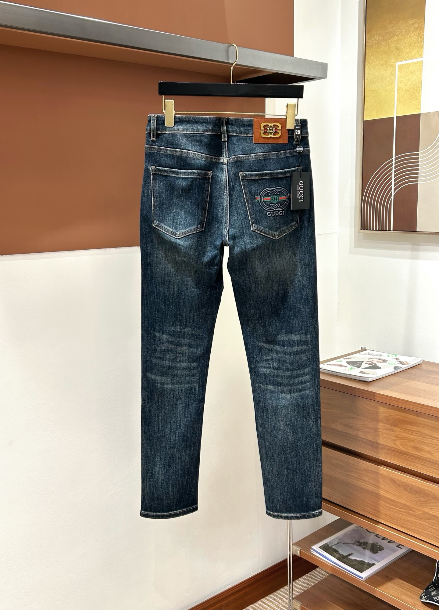 Cheap Gucci Jeans for Men in 229295, $60 USD- [IB229295] - Replica Gucci Jeans for Men