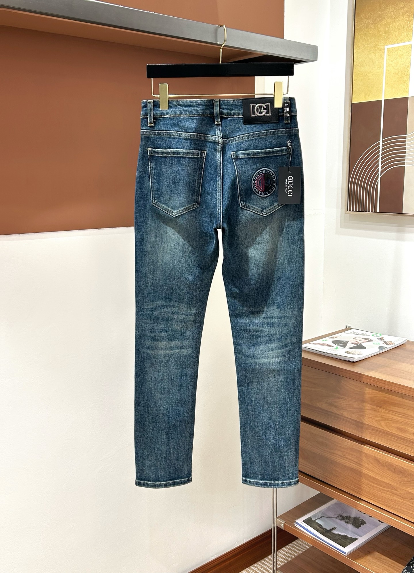 Cheap Gucci Jeans for Men in 229296, $60 USD- [IB229296] - Replica Gucci Jeans for Men