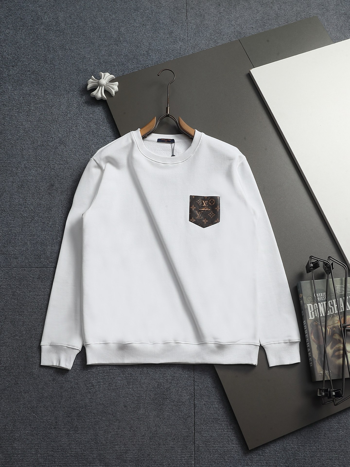 Cheap Louis Vuitton Hoodies for Men in 229512, $45 USD- [IB229512] - Replica Louis Vuitton Hoodies for Men