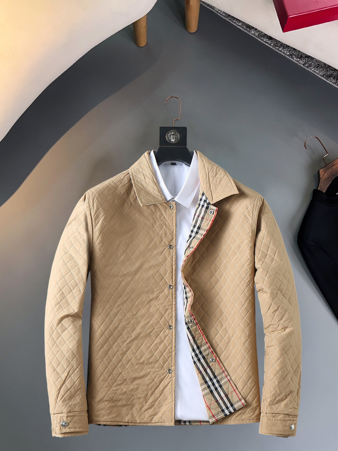 Cheap Burberry Trench Coats For Men in 229605, $140 USD- [IB229605] - Replica Burberry Trench Coats For Men