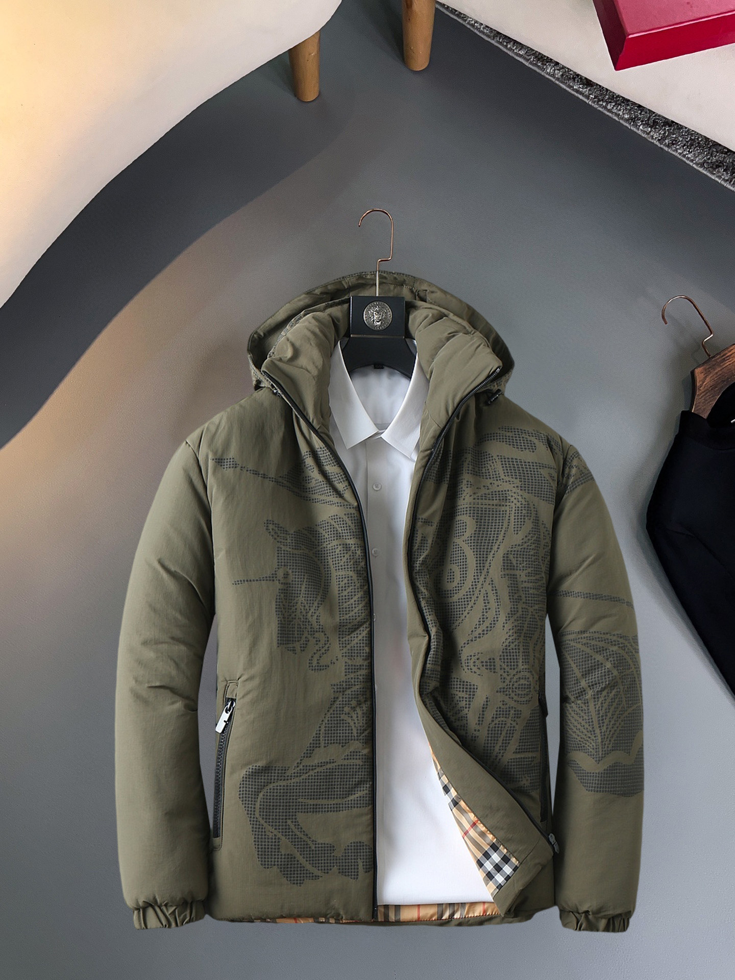 Cheap Burberry Trench Coats For Men in 229610, $165 USD- [IB229610] - Replica Burberry Trench Coats For Men