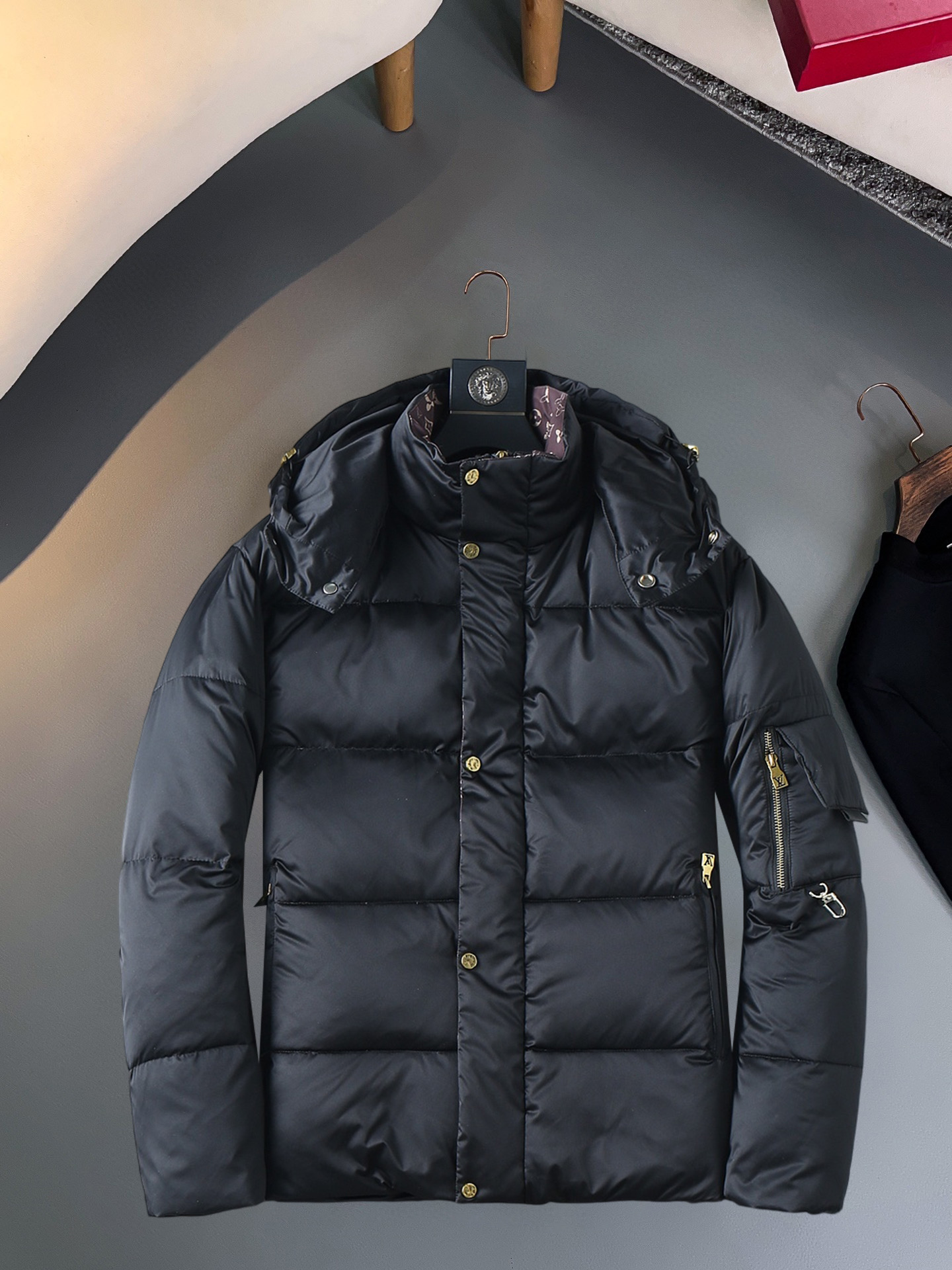 Cheap Louis Vuitton Thick Jackets For Men in 229630, $215 USD- [IB229630] - Replica Louis Vuitton Thick Jackets For Men