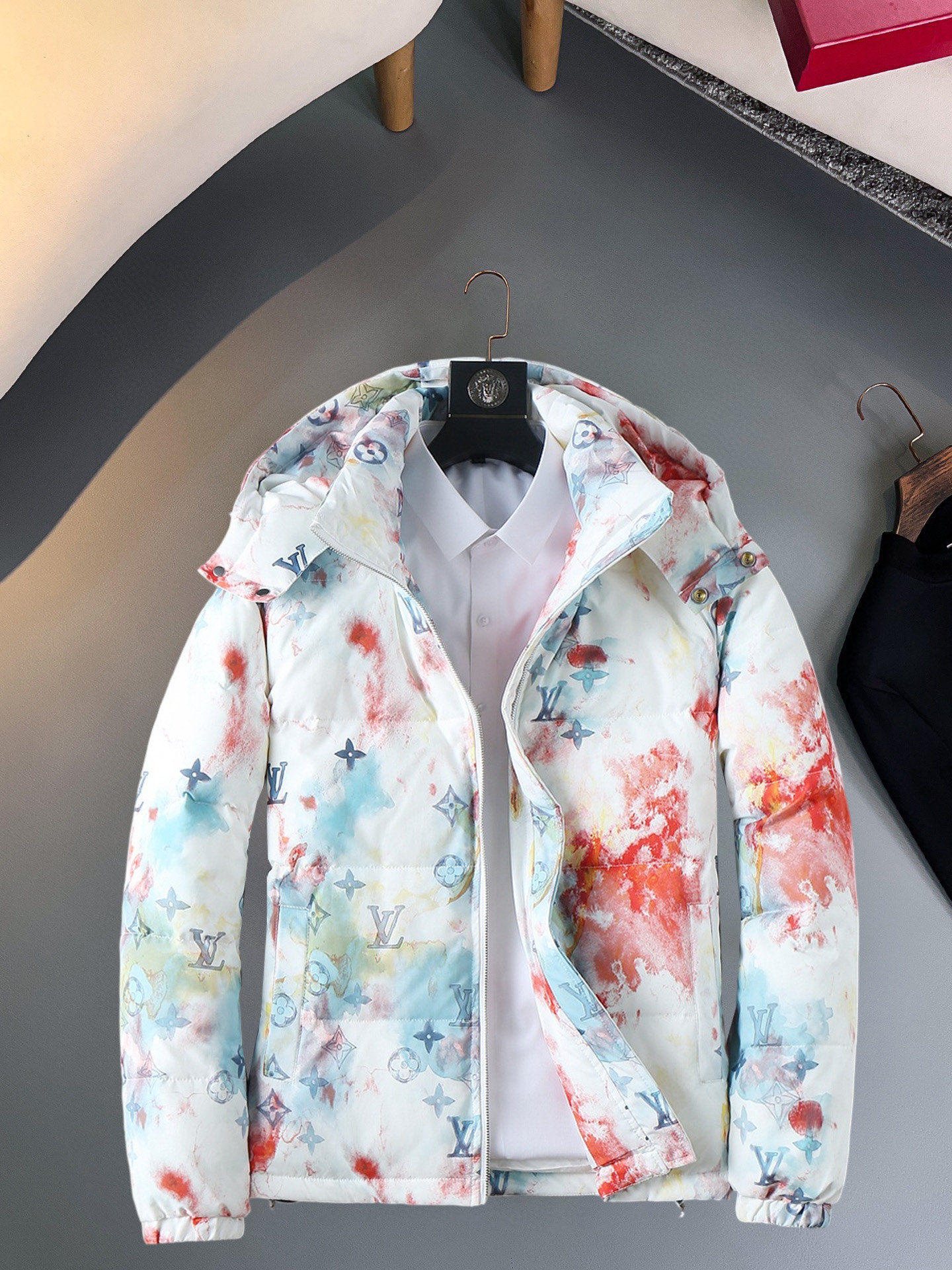 Cheap Louis Vuitton Thick Jackets For Men in 229632, $215 USD- [IB229632] - Replica Louis Vuitton Thick Jackets For Men