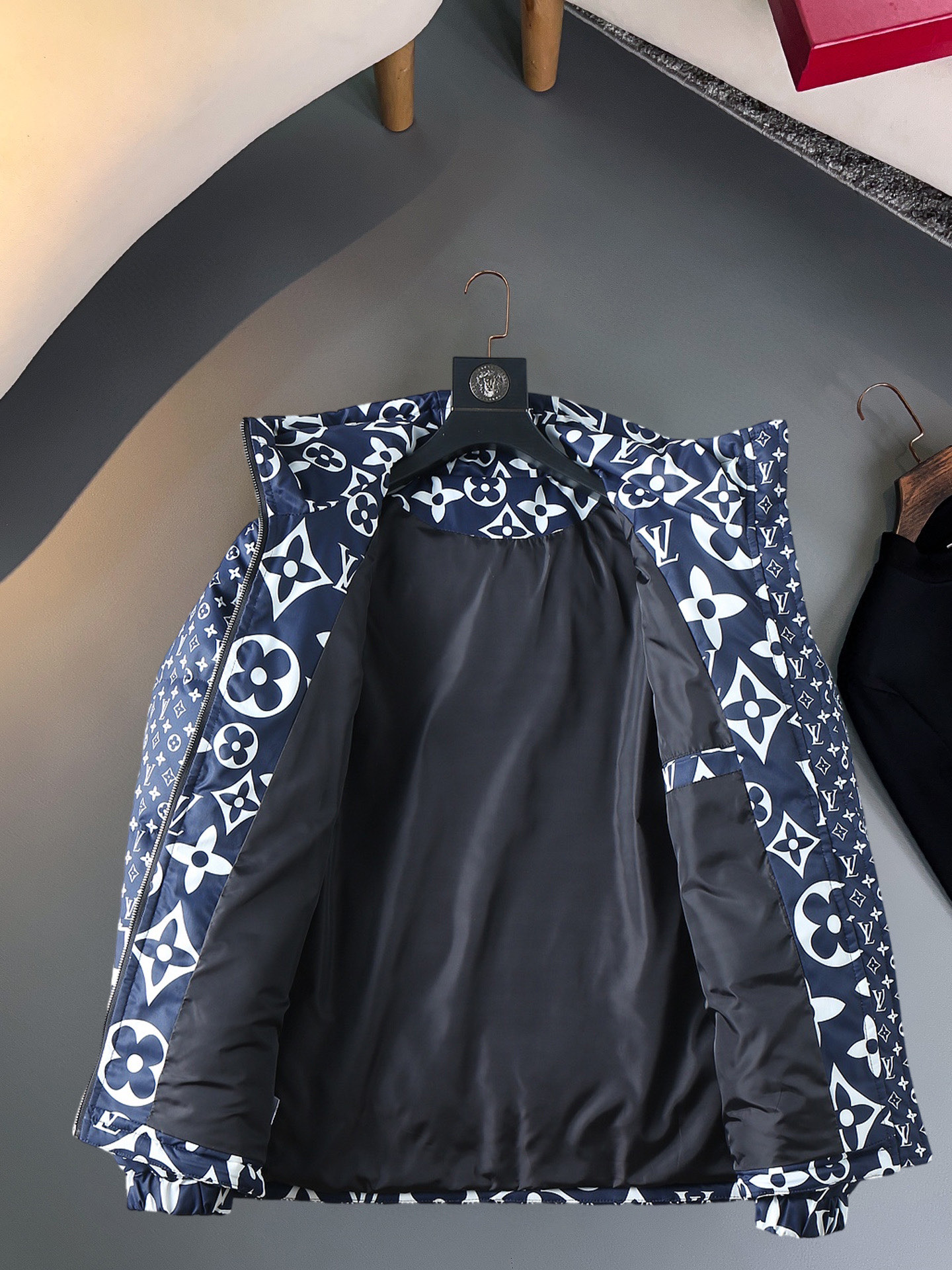 Cheap Louis Vuitton Thick Jackets For Men in 229633, $215 USD- [IB229633] - Replica Louis Vuitton Thick Jackets For Men
