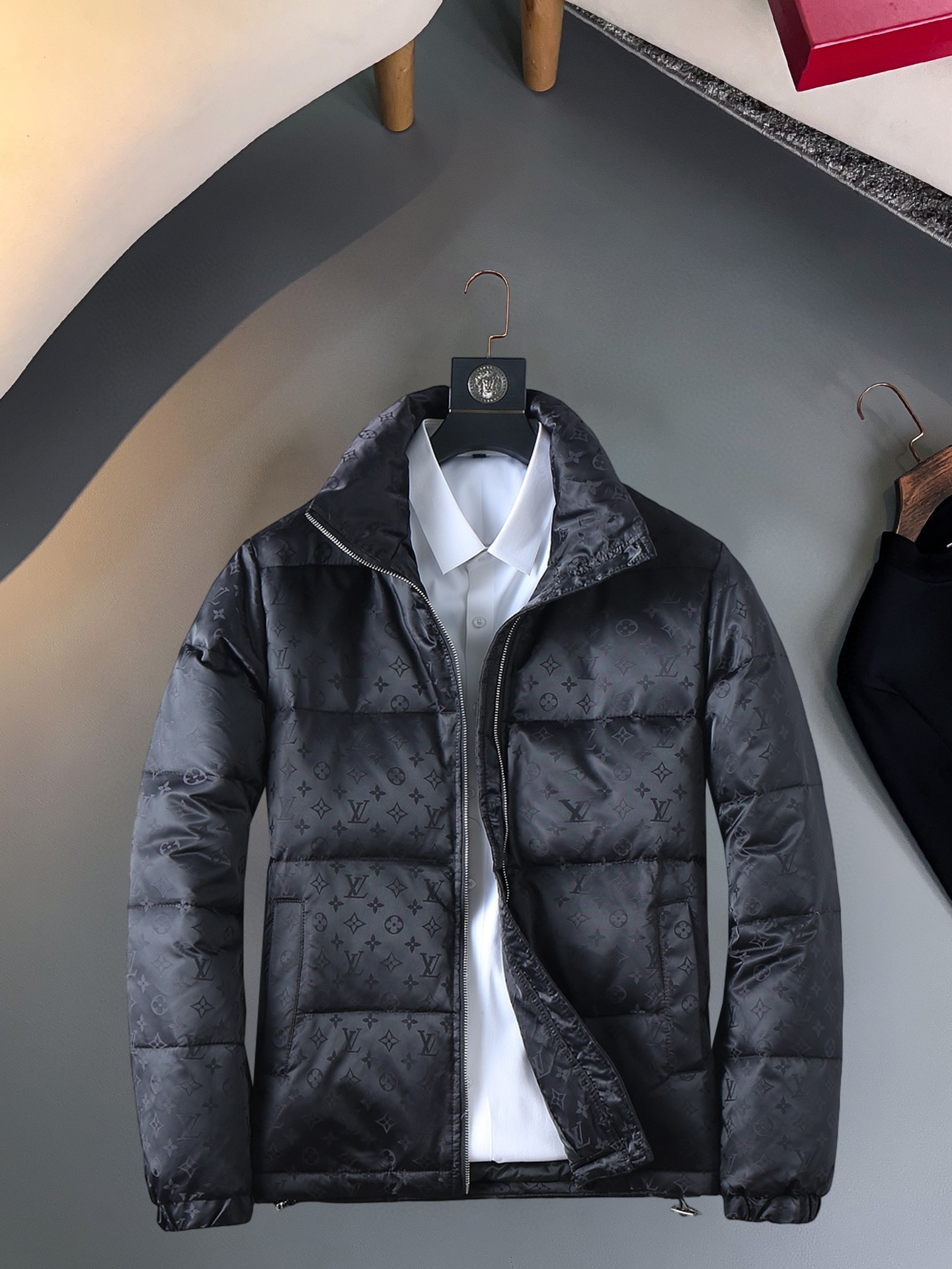 Cheap Louis Vuitton Thick Jackets For Men in 229635, $215 USD- [IB229635] - Replica Louis Vuitton Thick Jackets For Men