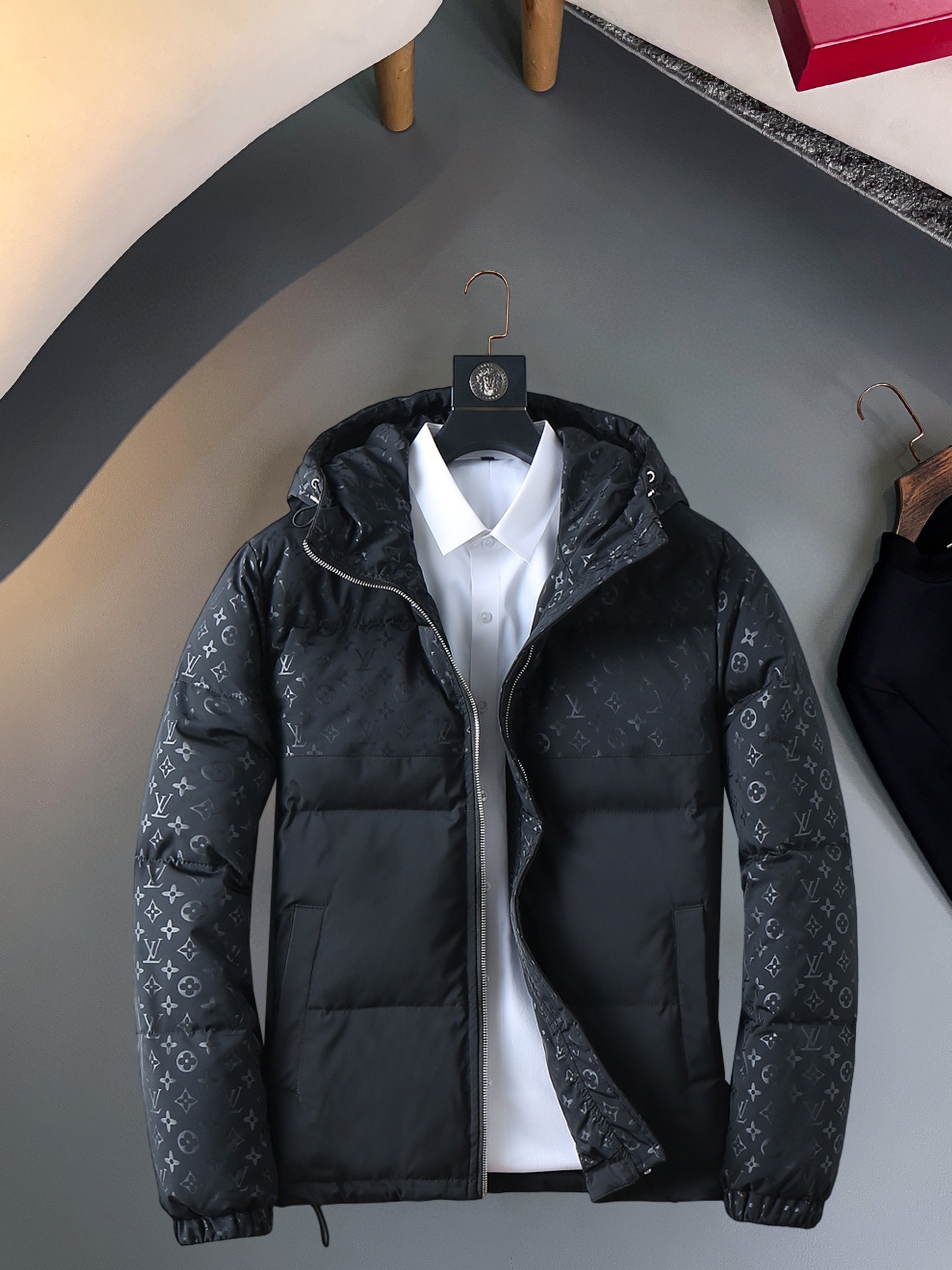 Cheap Louis Vuitton Thick Jackets For Men in 229638, $215 USD- [IB229638] - Replica Louis Vuitton Thick Jackets For Men