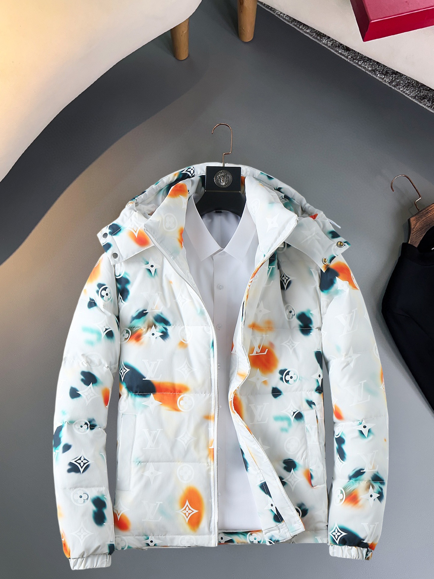 Cheap Louis Vuitton Thick Jackets For Men in 229639, $215 USD- [IB229639] - Replica Louis Vuitton Thick Jackets For Men
