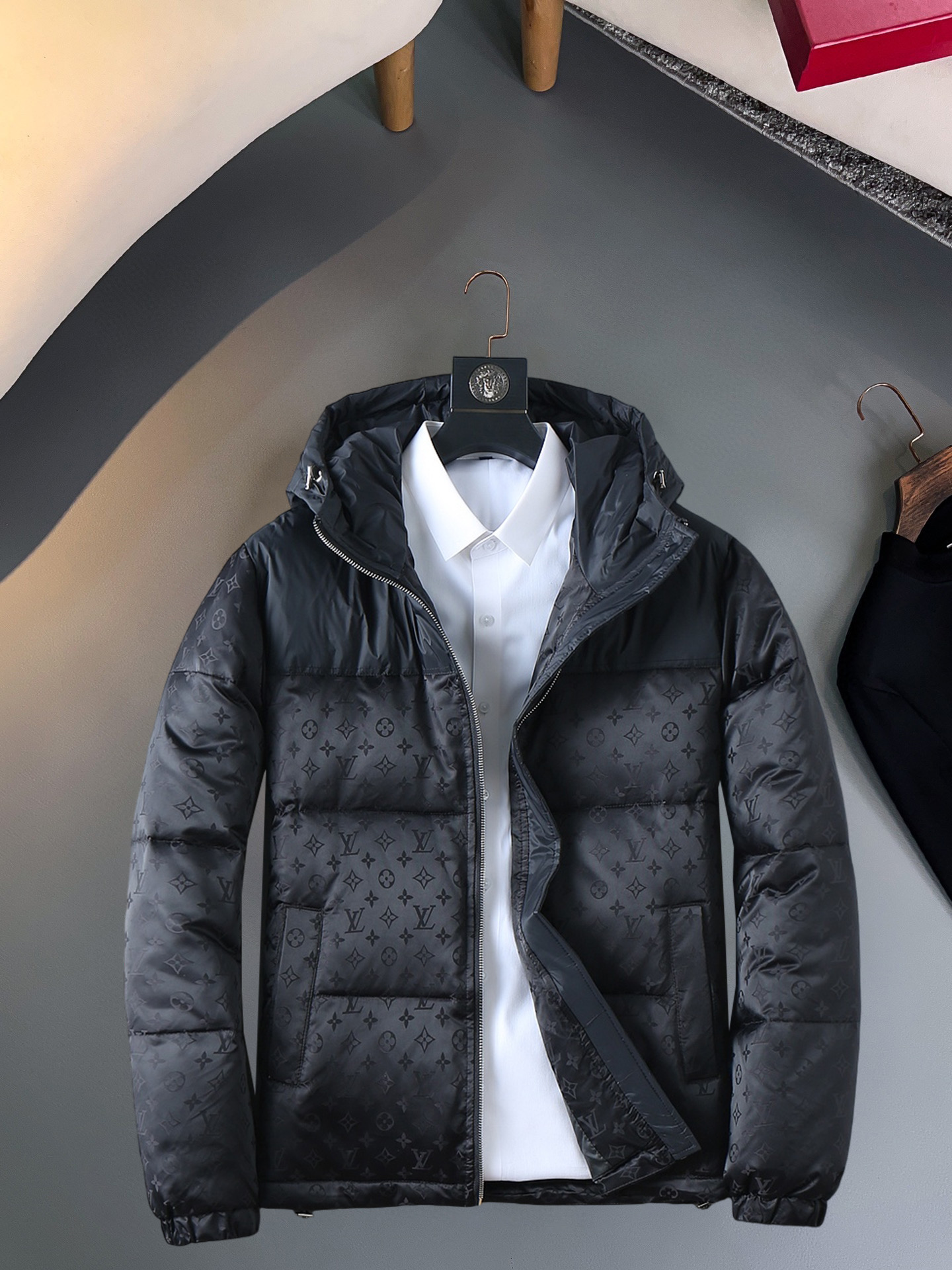 Cheap Louis Vuitton Thick Jackets For Men in 229640, $215 USD- [IB229640] - Replica Louis Vuitton Thick Jackets For Men
