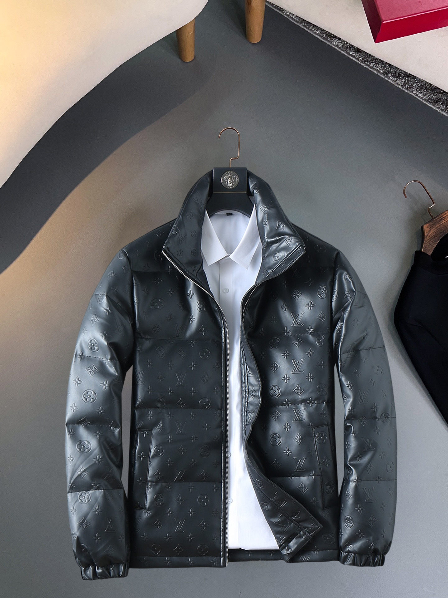 Cheap Louis Vuitton Thick Jackets For Men in 229641, $215 USD- [IB229641] - Replica Louis Vuitton Thick Jackets For Men