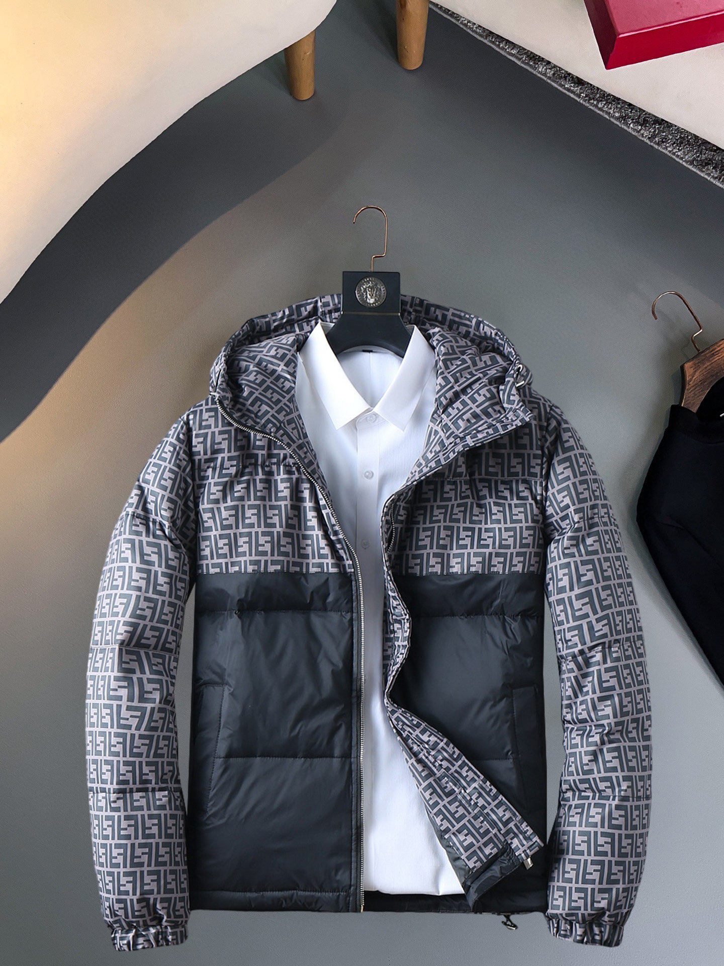 Cheap Fendi Down Coats For Men in 229642, $215 USD- [IB229642] - Replica Fendi Down Coats For Men