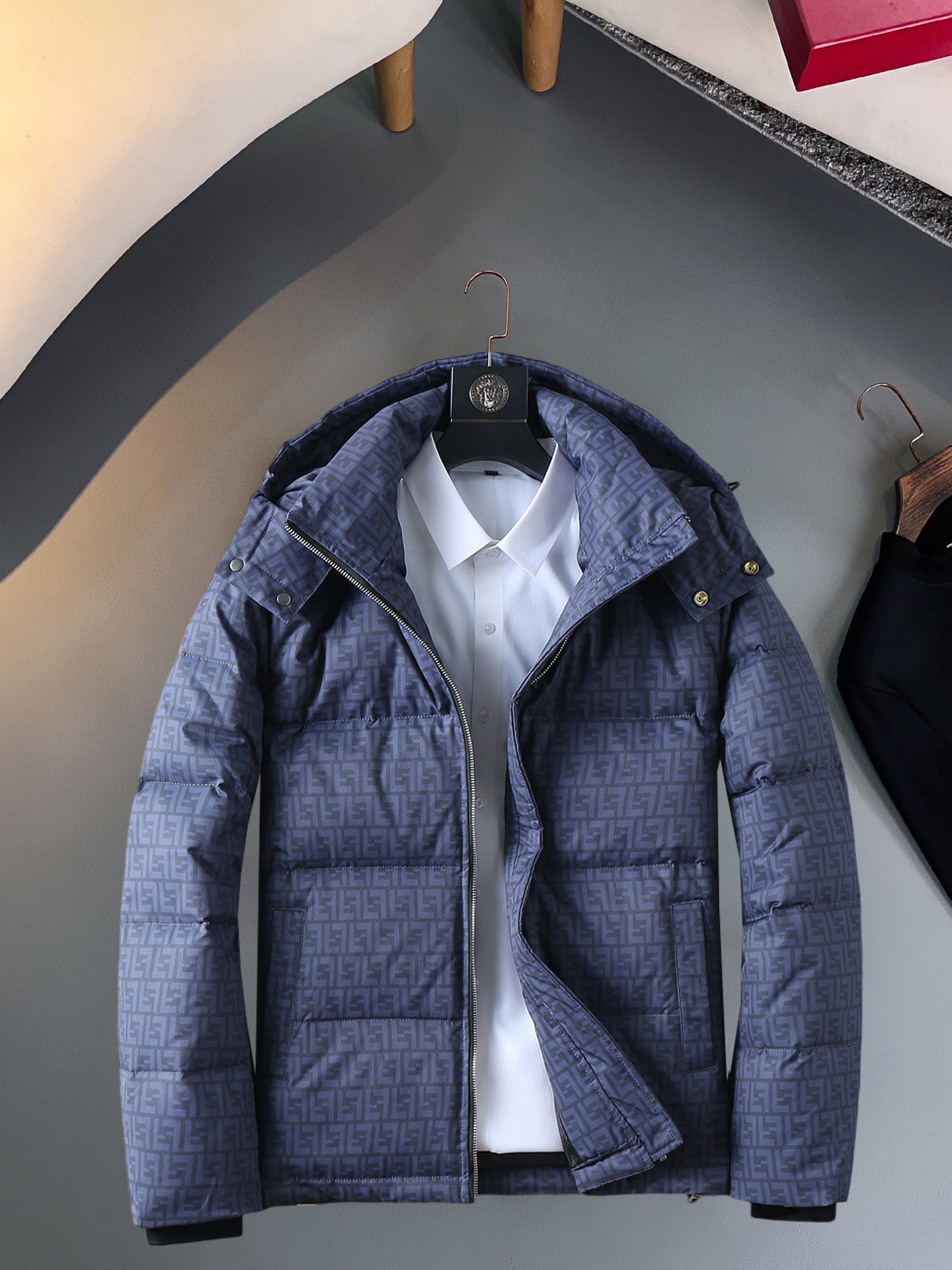Cheap Fendi Down Coats For Men in 229643, $165 USD- [IB229643] - Replica Fendi Down Coats For Men