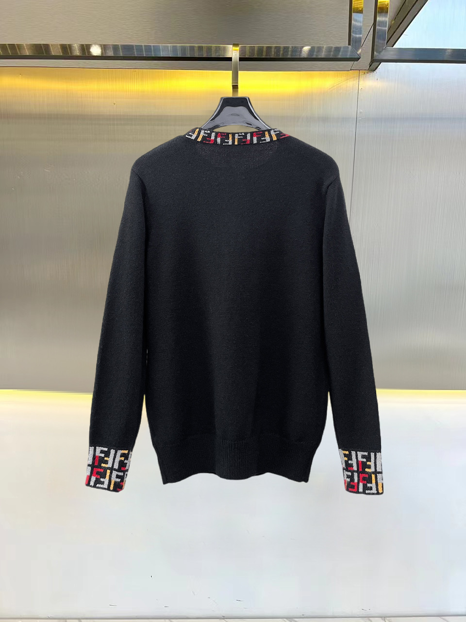 Cheap Fendi Sweaters for Men in 229654, $75 USD- [IB229654] - Replica Fendi Sweaters for Men