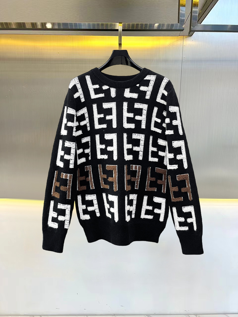 Cheap Fendi Sweaters for Men in 229655, $75 USD- [IB229655] - Replica Fendi Sweaters for Men