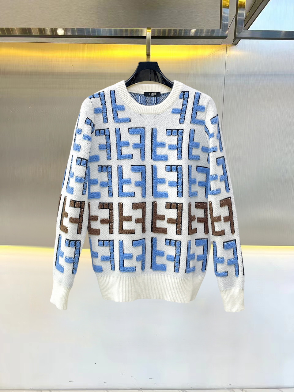 Cheap Fendi Sweaters for Men in 229658, $75 USD- [IB229658] - Replica Fendi Sweaters for Men