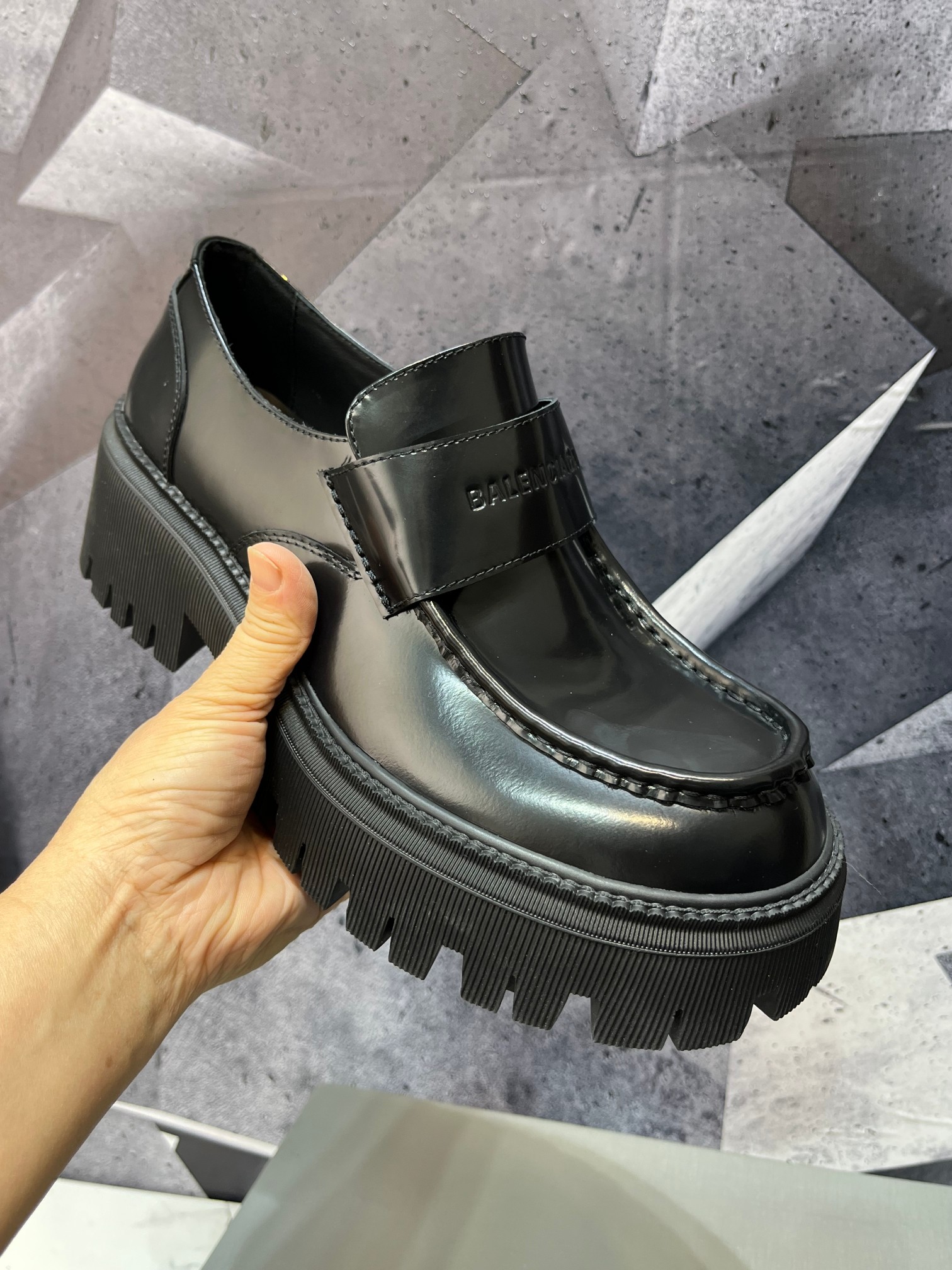 Cheap Balenciaga Leather Shoes in 229774, $160 USD- [IB229774] - Replica Balenciaga Leather Shoes