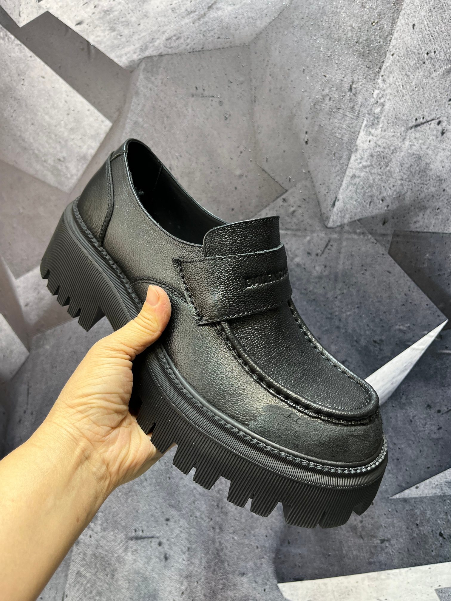 Cheap Balenciaga Leather Shoes in 229775, $160 USD- [IB229775] - Replica Balenciaga Leather Shoes