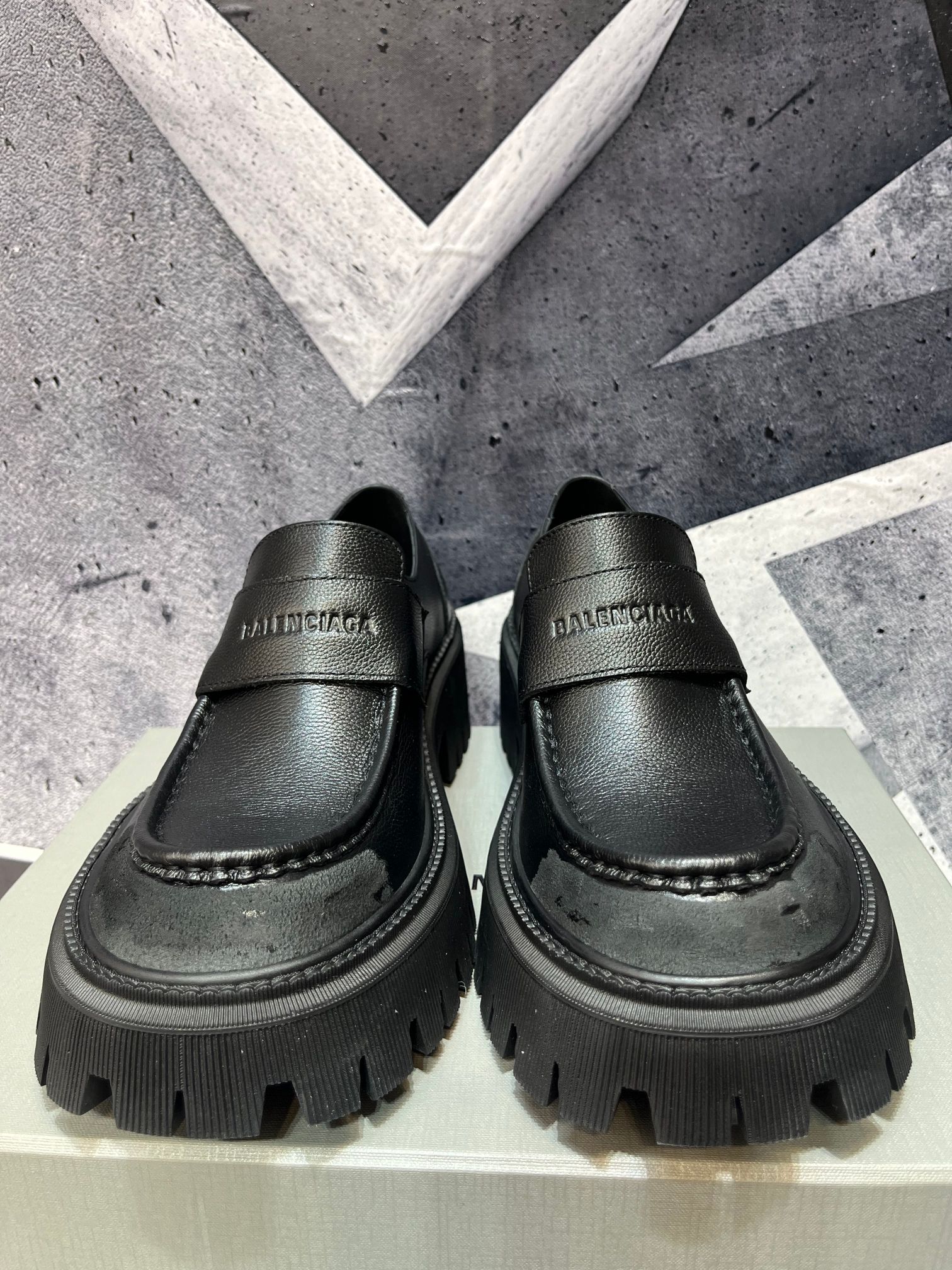Cheap Balenciaga Leather Shoes in 229775, $160 USD- [IB229775] - Replica Balenciaga Leather Shoes