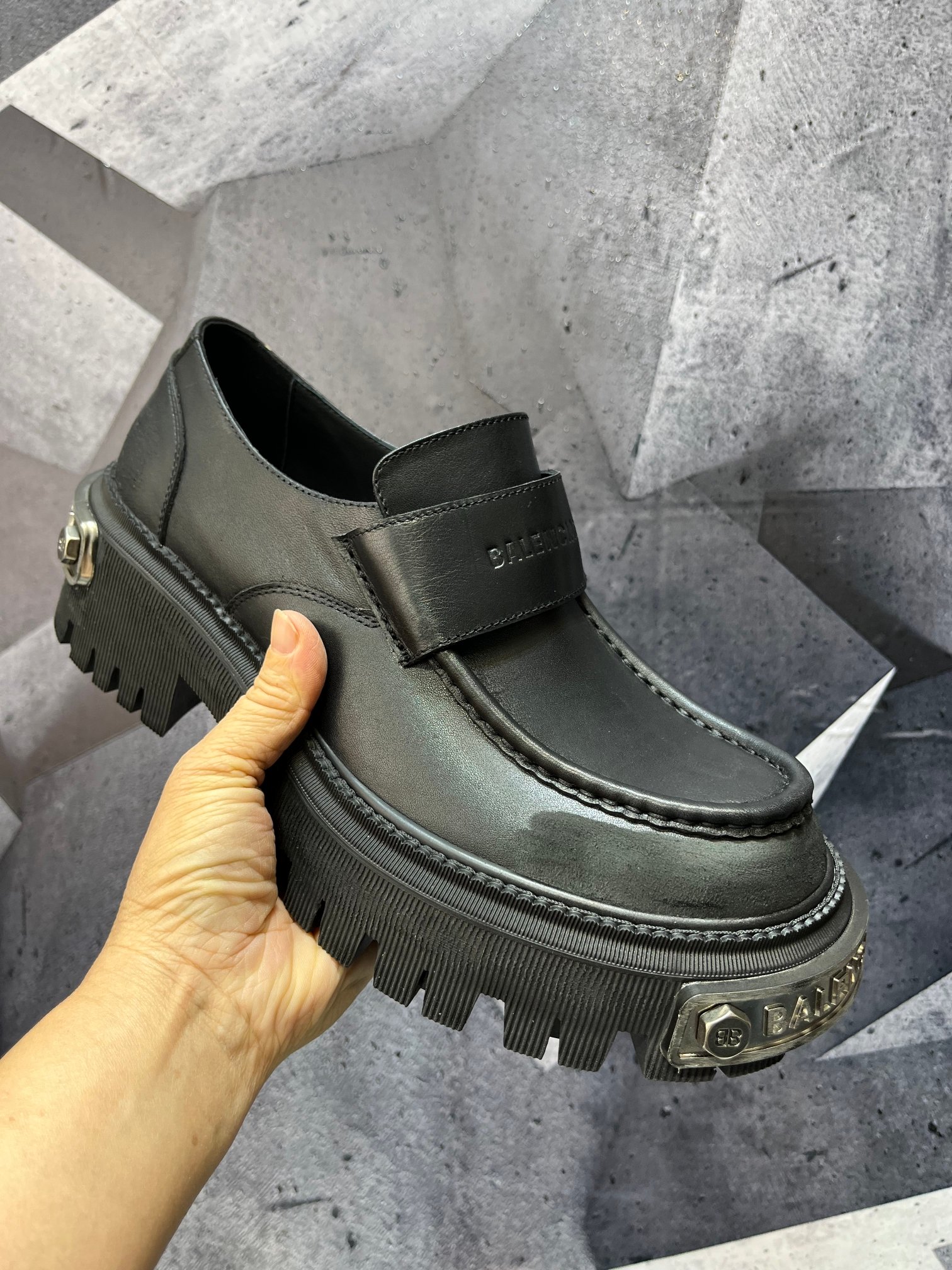 Cheap Balenciaga Leather Shoes in 229776, $175 USD- [IB229776] - Replica Balenciaga Leather Shoes