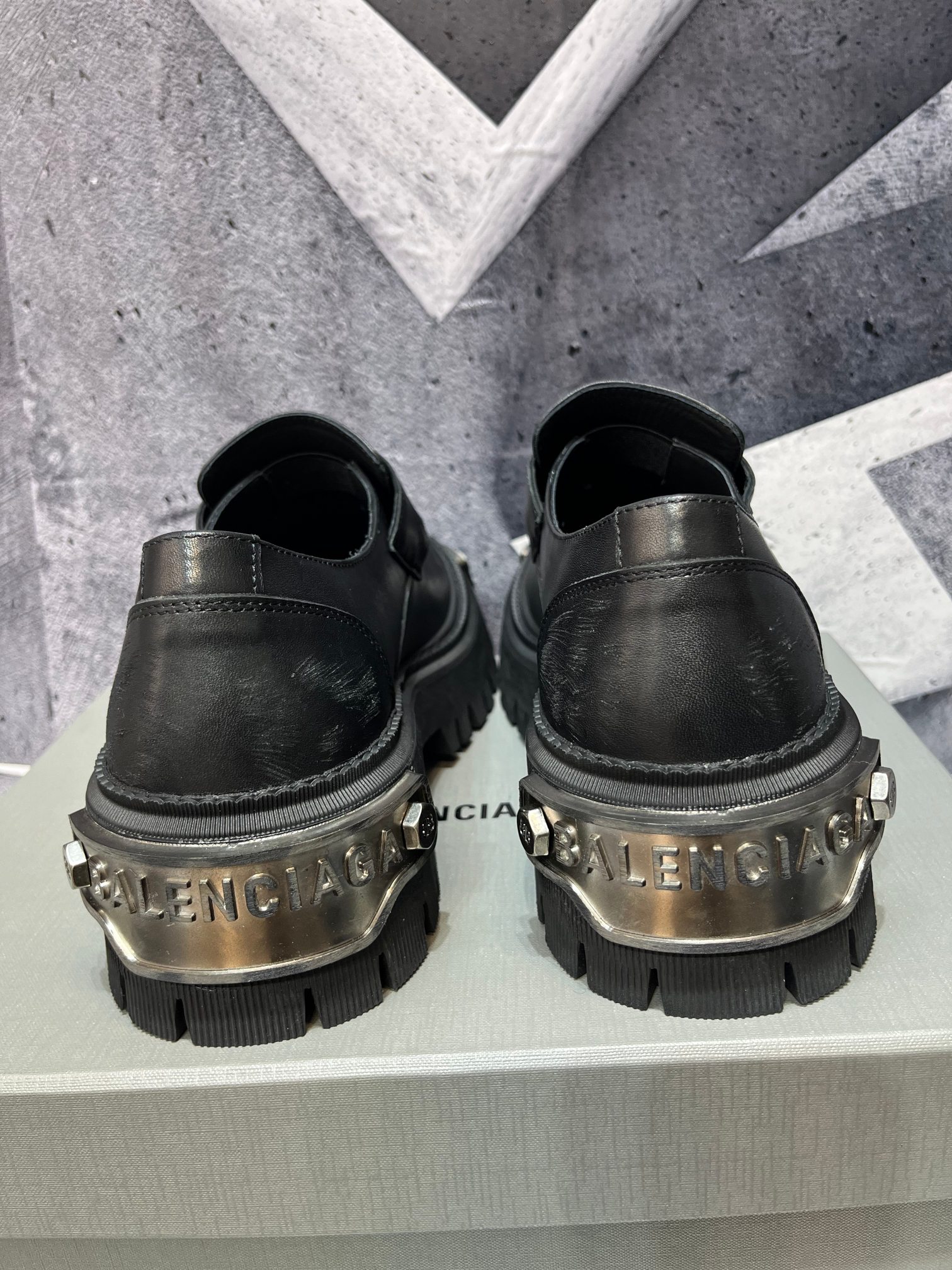 Cheap Balenciaga Leather Shoes in 229776, $175 USD- [IB229776] - Replica Balenciaga Leather Shoes