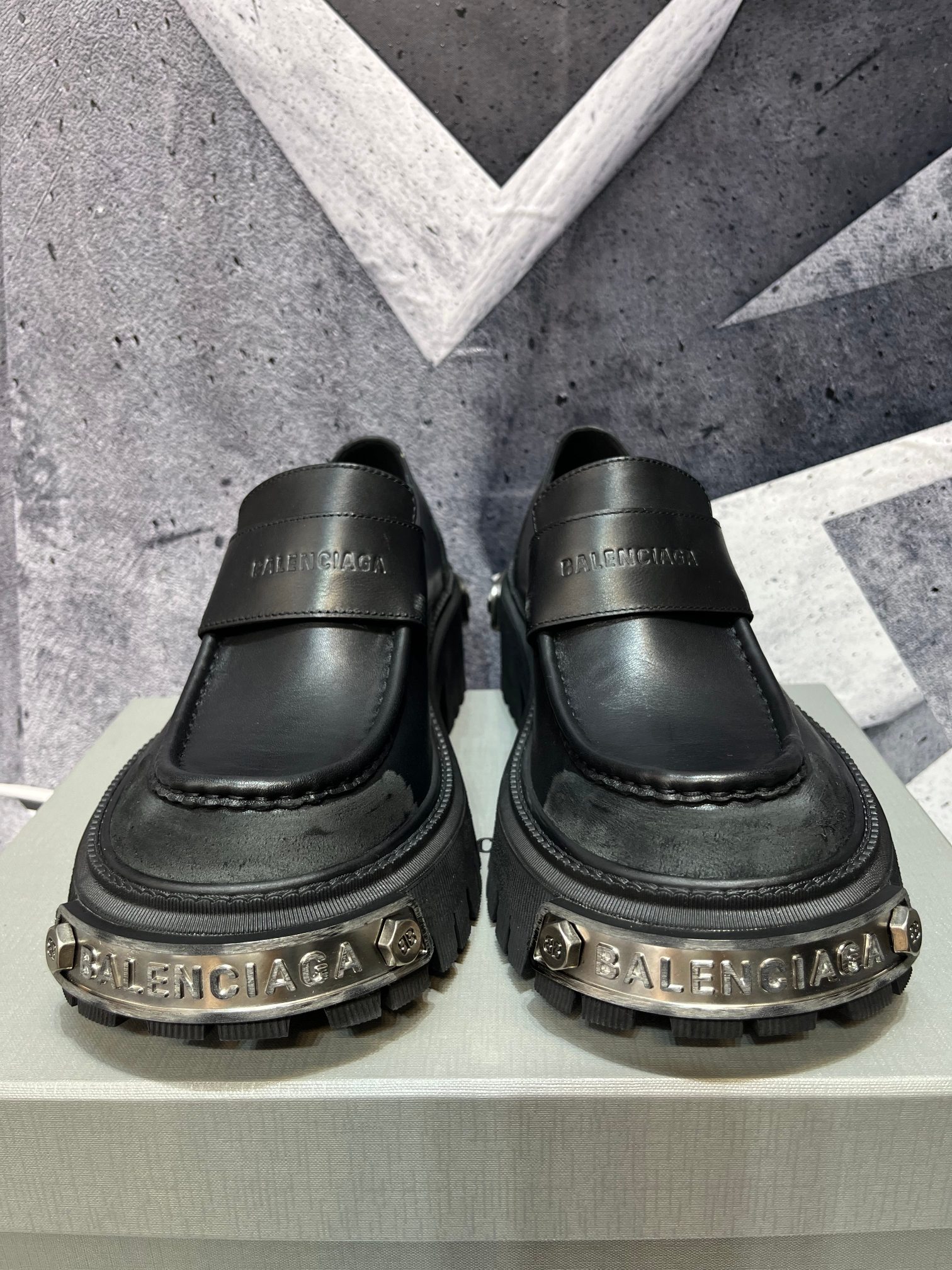 Cheap Balenciaga Leather Shoes in 229776, $175 USD- [IB229776] - Replica Balenciaga Leather Shoes