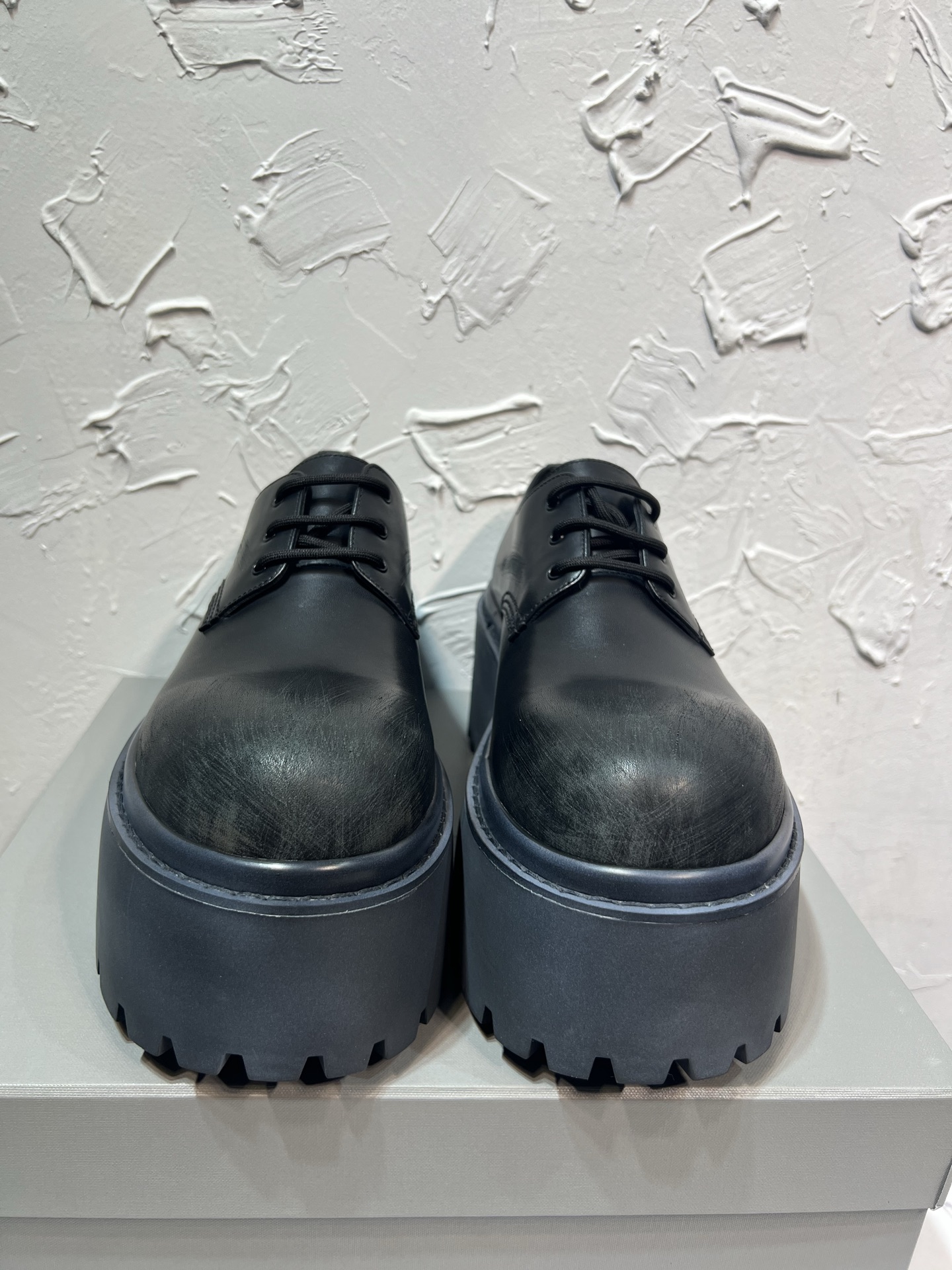 Cheap Balenciaga Leather Shoes in 229777, $195 USD- [IB229777] - Replica Balenciaga Leather Shoes