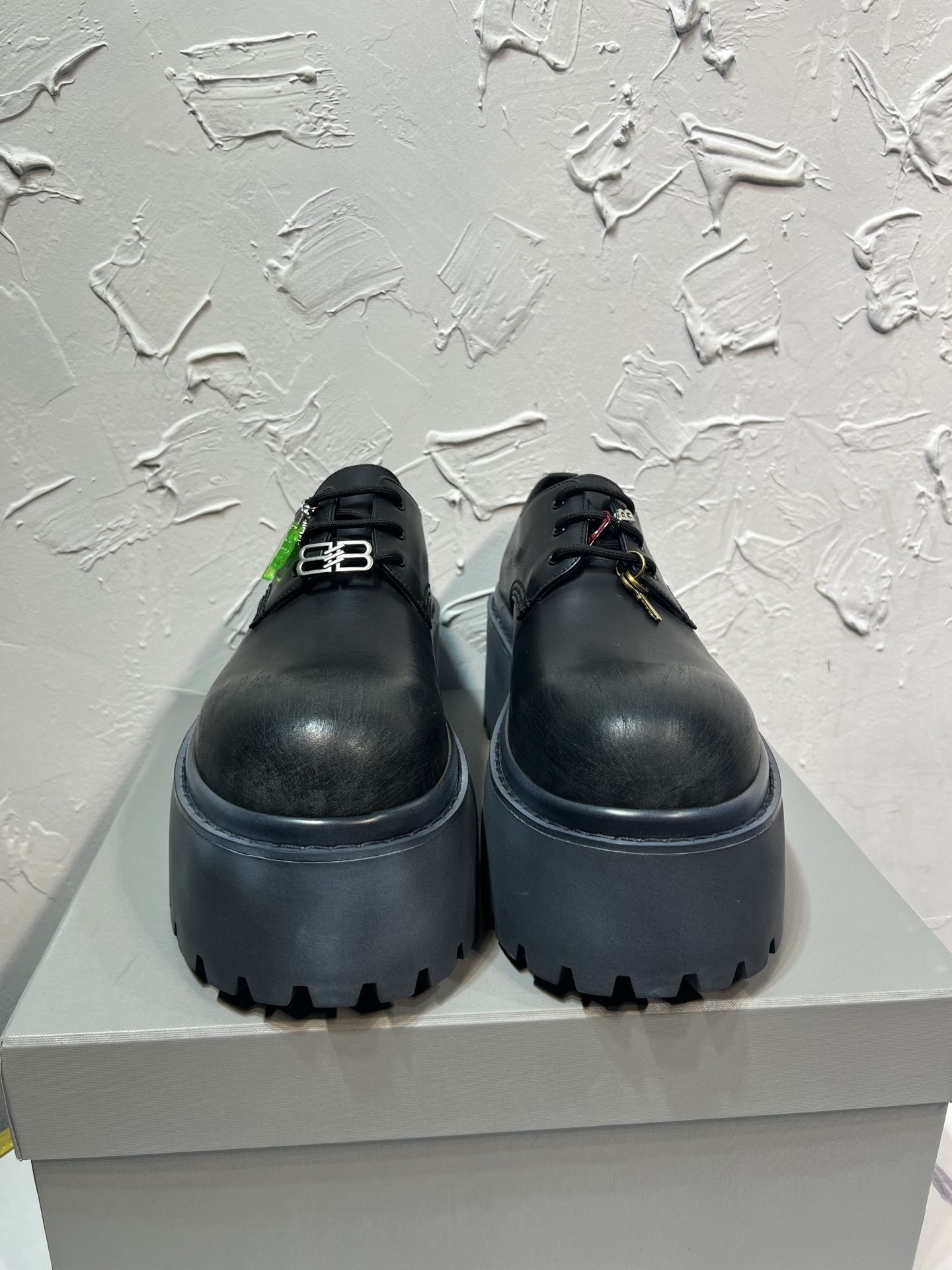 Cheap Balenciaga Leather Shoes in 229778, $195 USD- [IB229778] - Replica Balenciaga Leather Shoes
