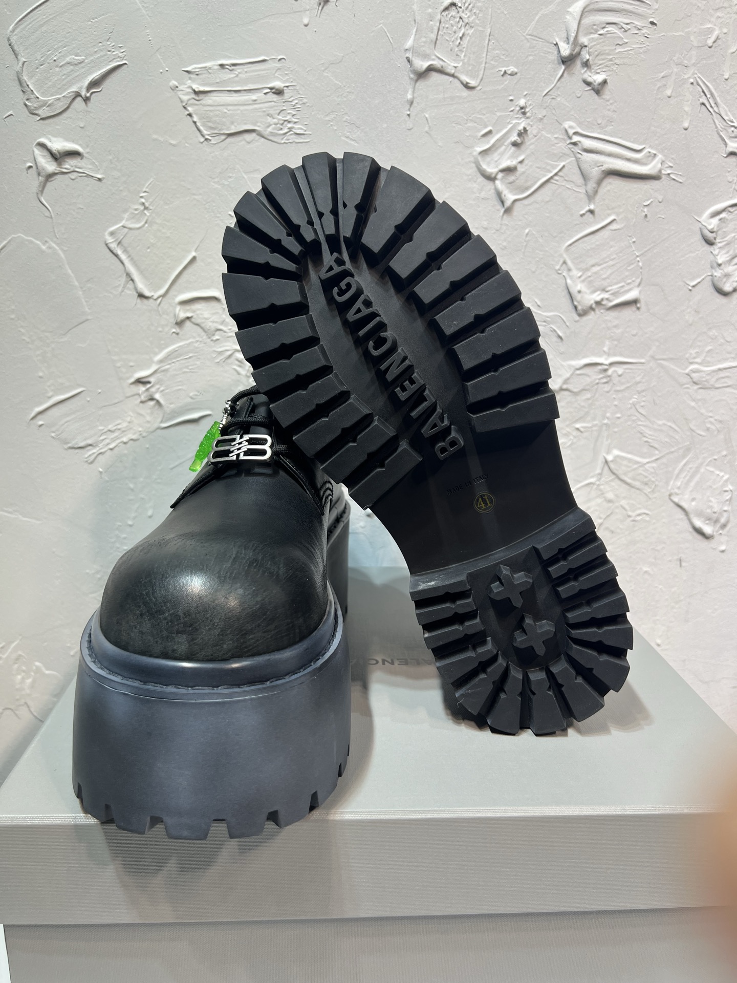 Cheap Balenciaga Leather Shoes in 229778, $195 USD- [IB229778] - Replica Balenciaga Leather Shoes