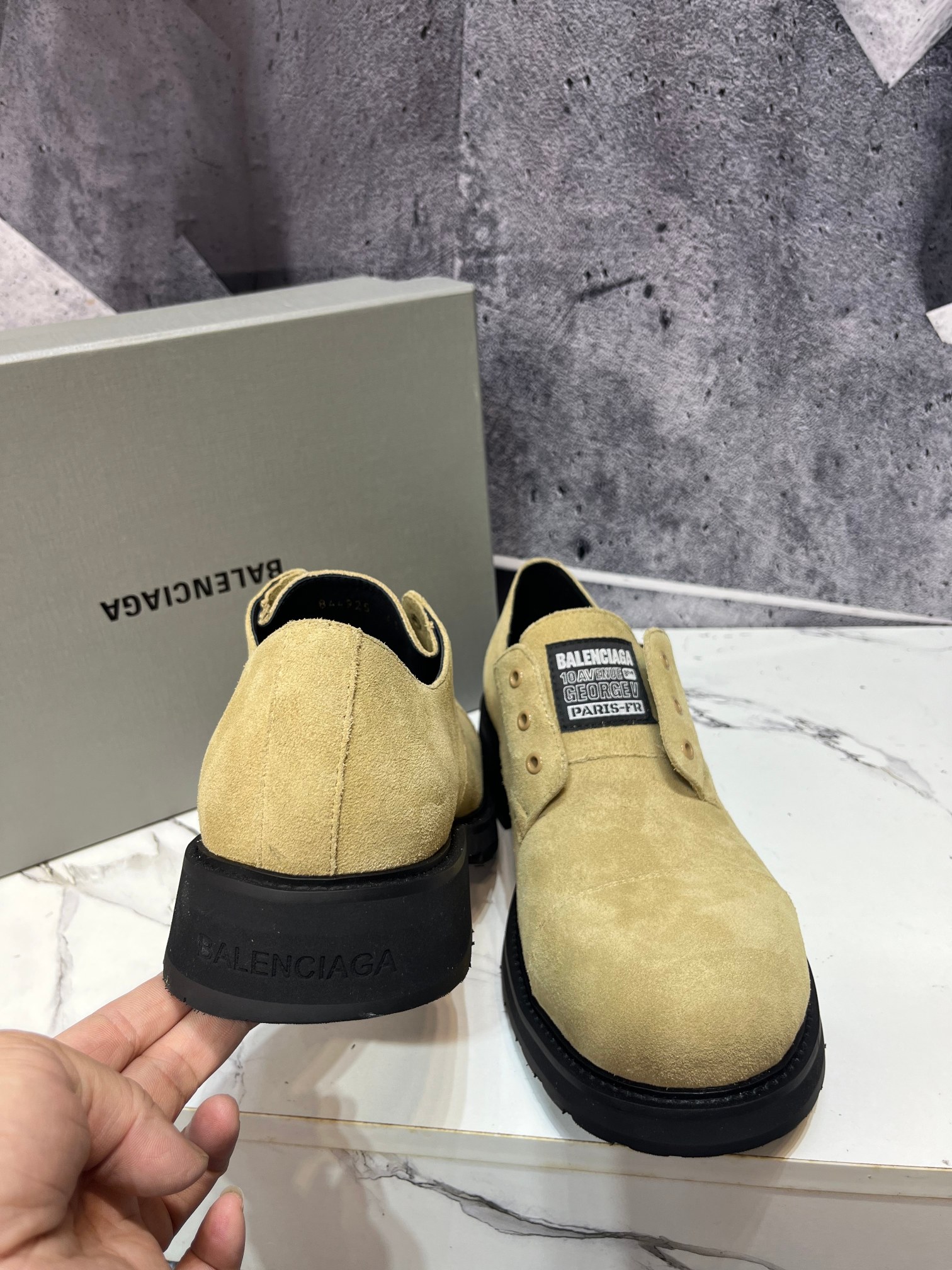 Cheap Balenciaga Leather Shoes in 229780, $165 USD- [IB229780] - Replica Balenciaga Leather Shoes