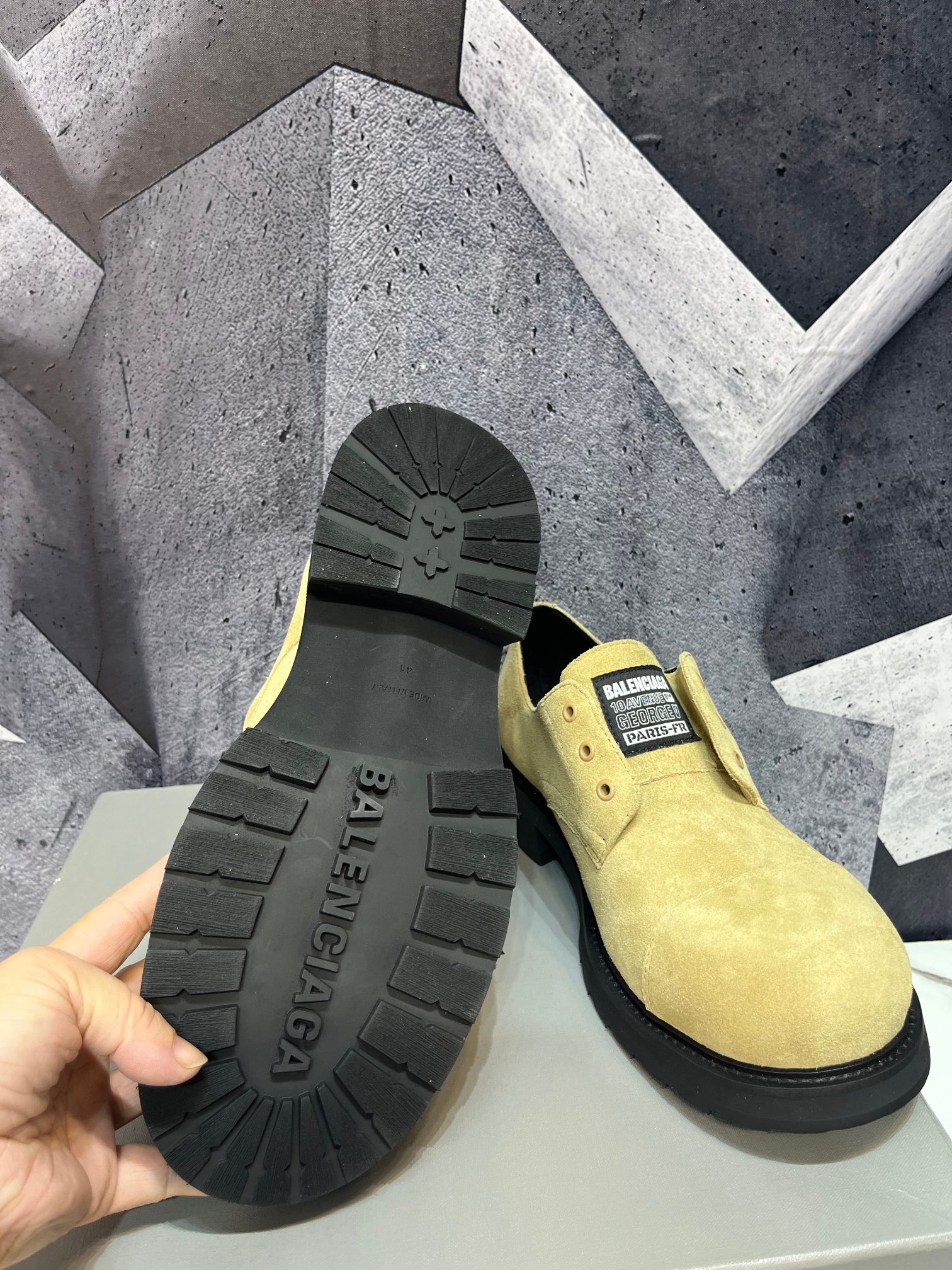 Cheap Balenciaga Leather Shoes in 229780, $165 USD- [IB229780] - Replica Balenciaga Leather Shoes
