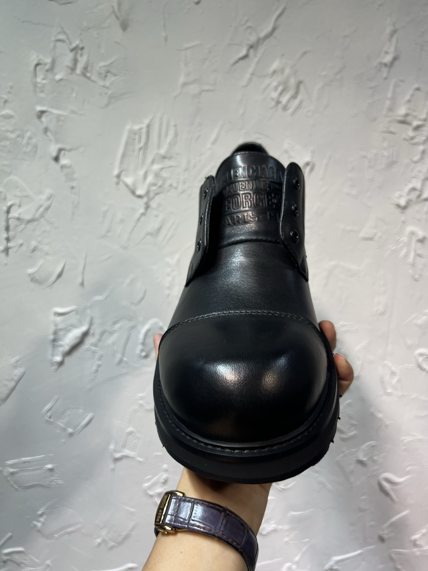 Cheap Balenciaga Leather Shoes in 229781, $165 USD- [IB229781] - Replica Balenciaga Leather Shoes
