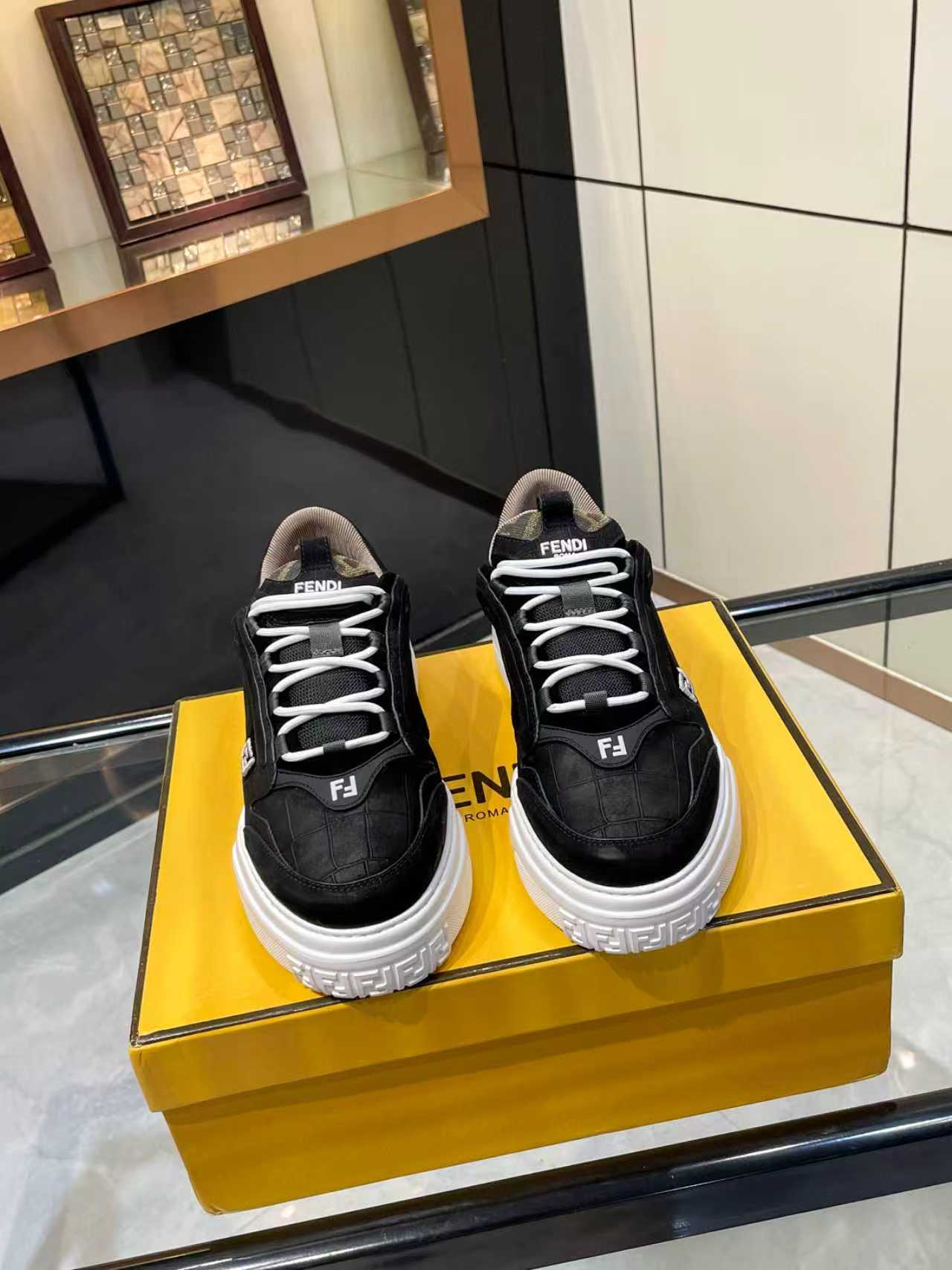 Cheap Fendi Sneakers For Men in 229810, $130 USD- [IB229810] - Replica Fendi Sneakers For Men