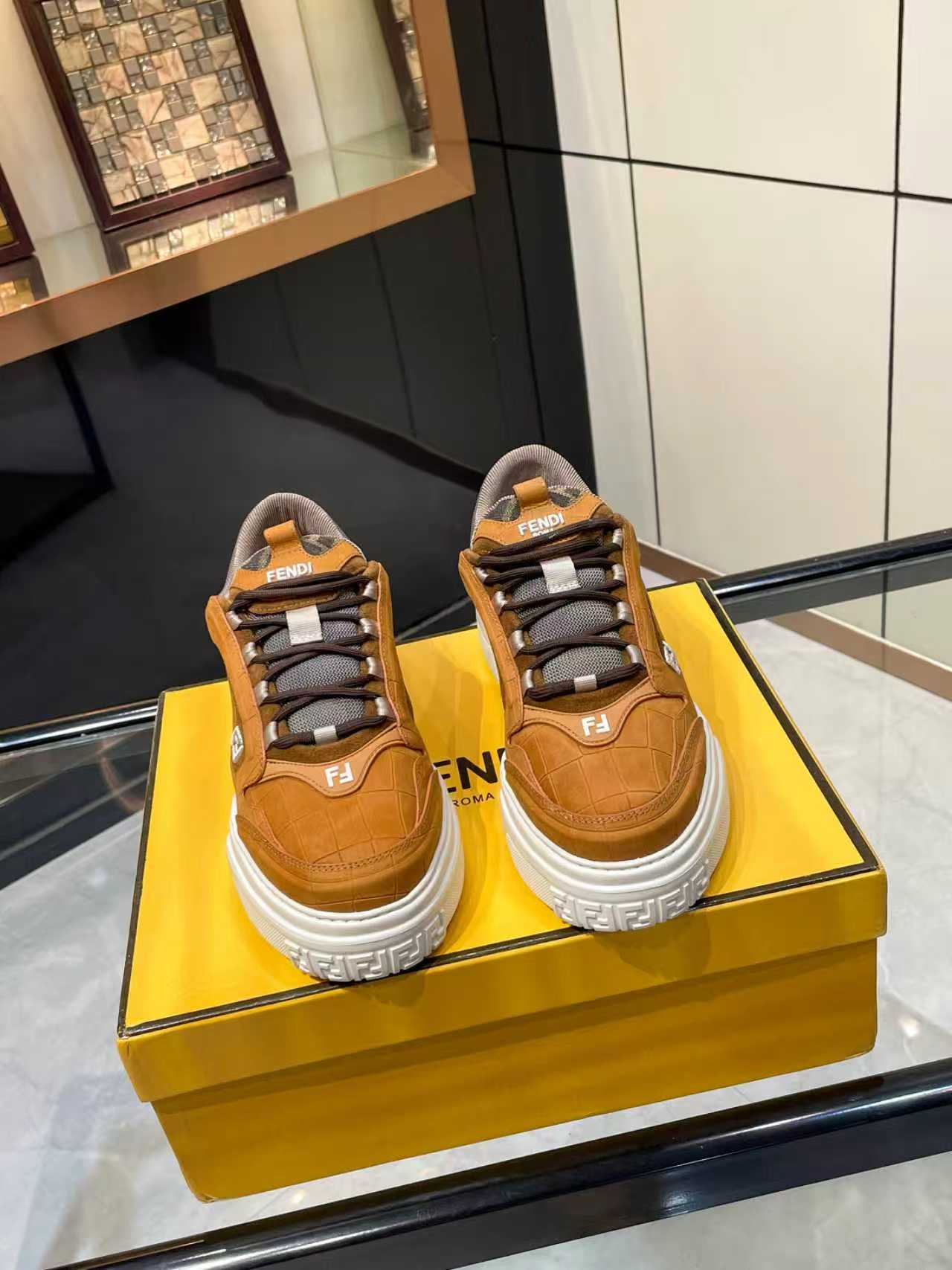 Cheap Fendi Sneakers For Men in 229812, $130 USD- [IB229812] - Replica Fendi Sneakers For Men