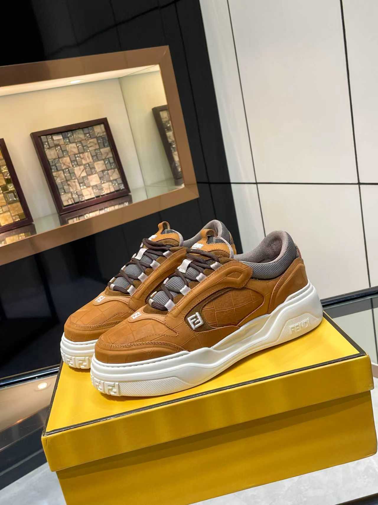 Cheap Fendi Sneakers For Men in 229812, $130 USD- [IB229812] - Replica Fendi Sneakers For Men