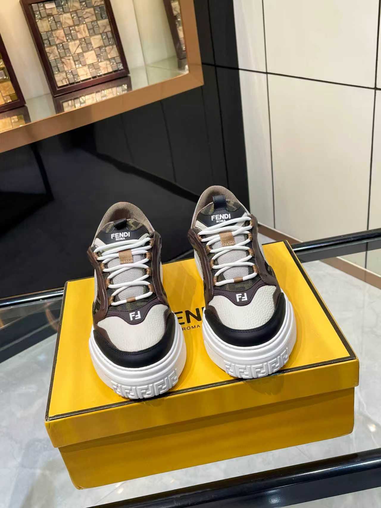 Cheap Fendi Sneakers For Men in 229813, $130 USD- [IB229813] - Replica Fendi Sneakers For Men